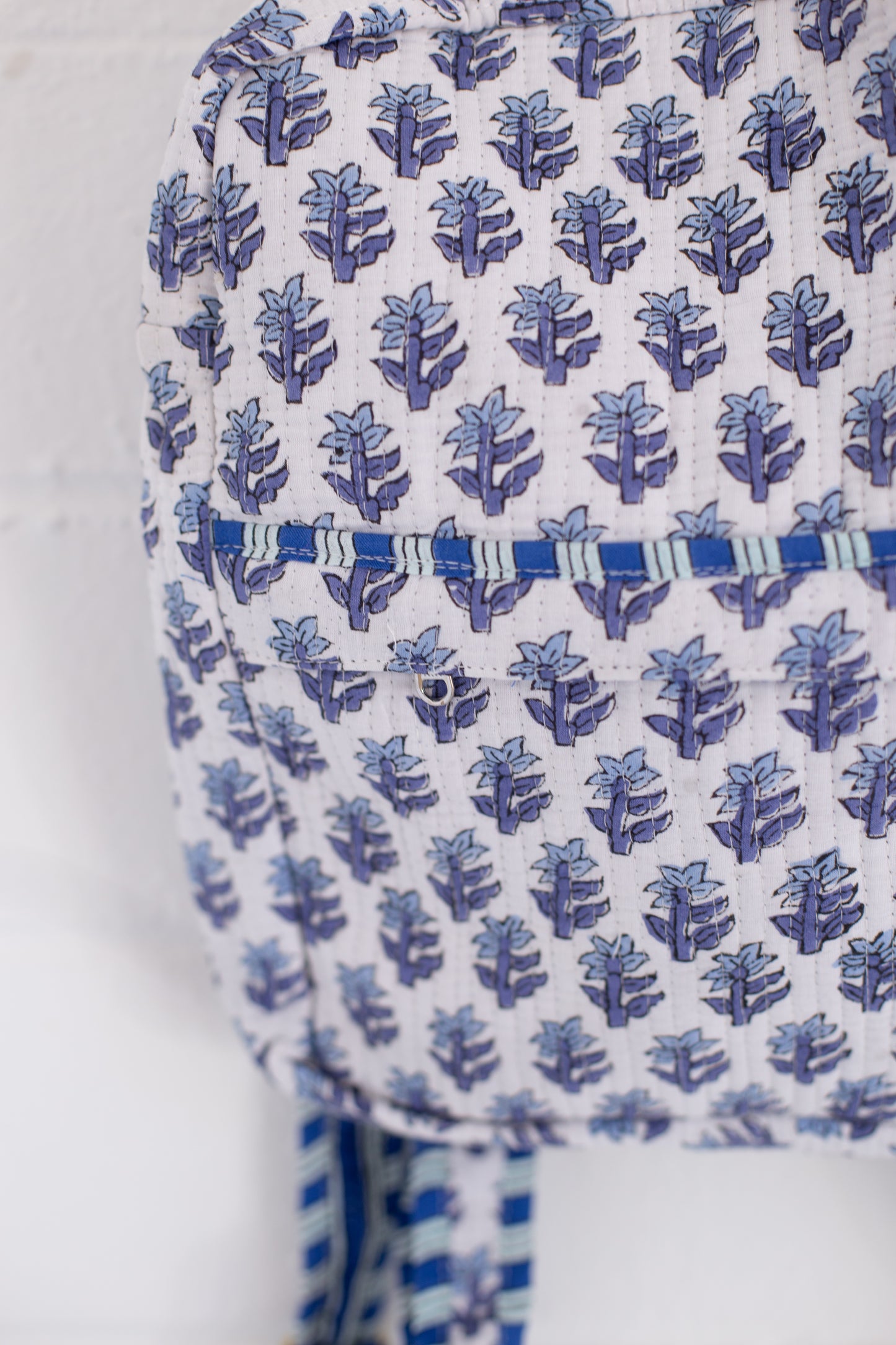 Beau Blue Floral Print Backpack