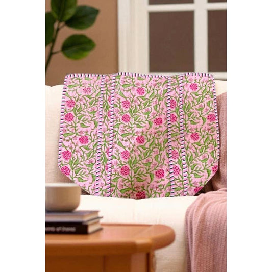 Claire Pink Floral Patterned Tote Bag