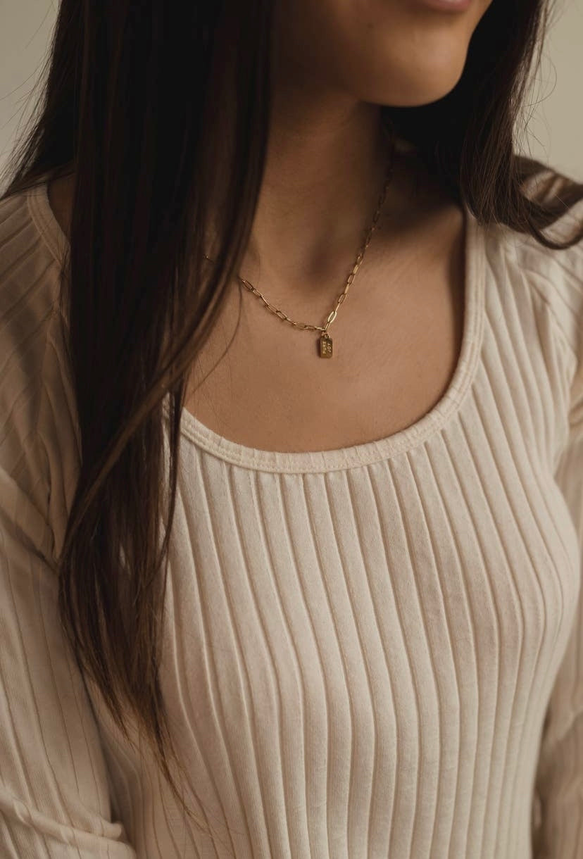 Pure Joy Mini Tag Necklace | Christian Jewelry