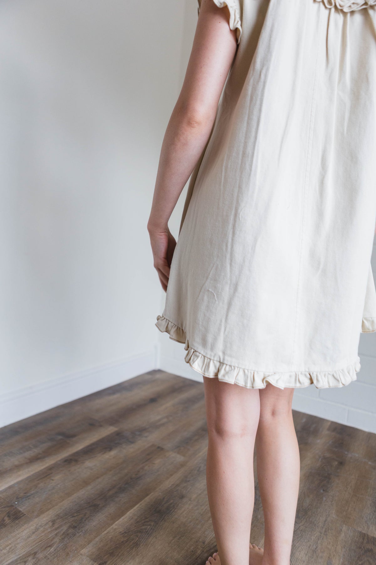 Natural Camel Denim Dress