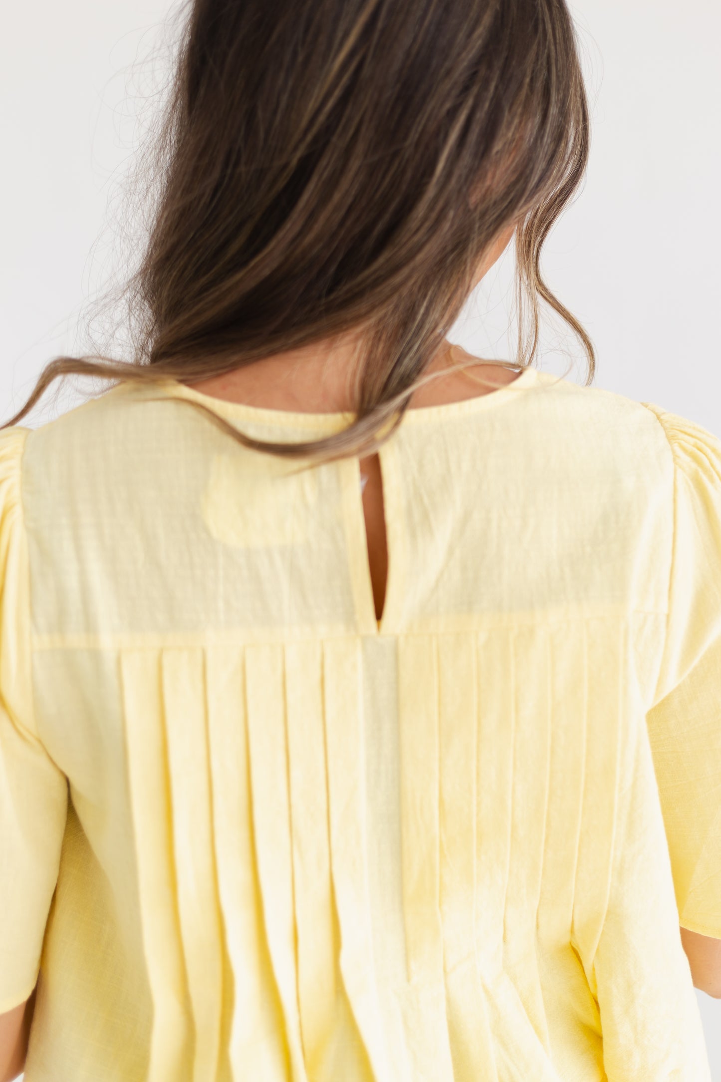 Butter Flutter Sleeve Pintuck Blouse