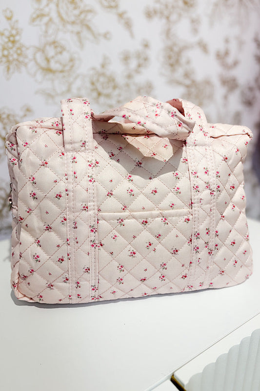 Dakota Baby Pink Floral Weekender Bag