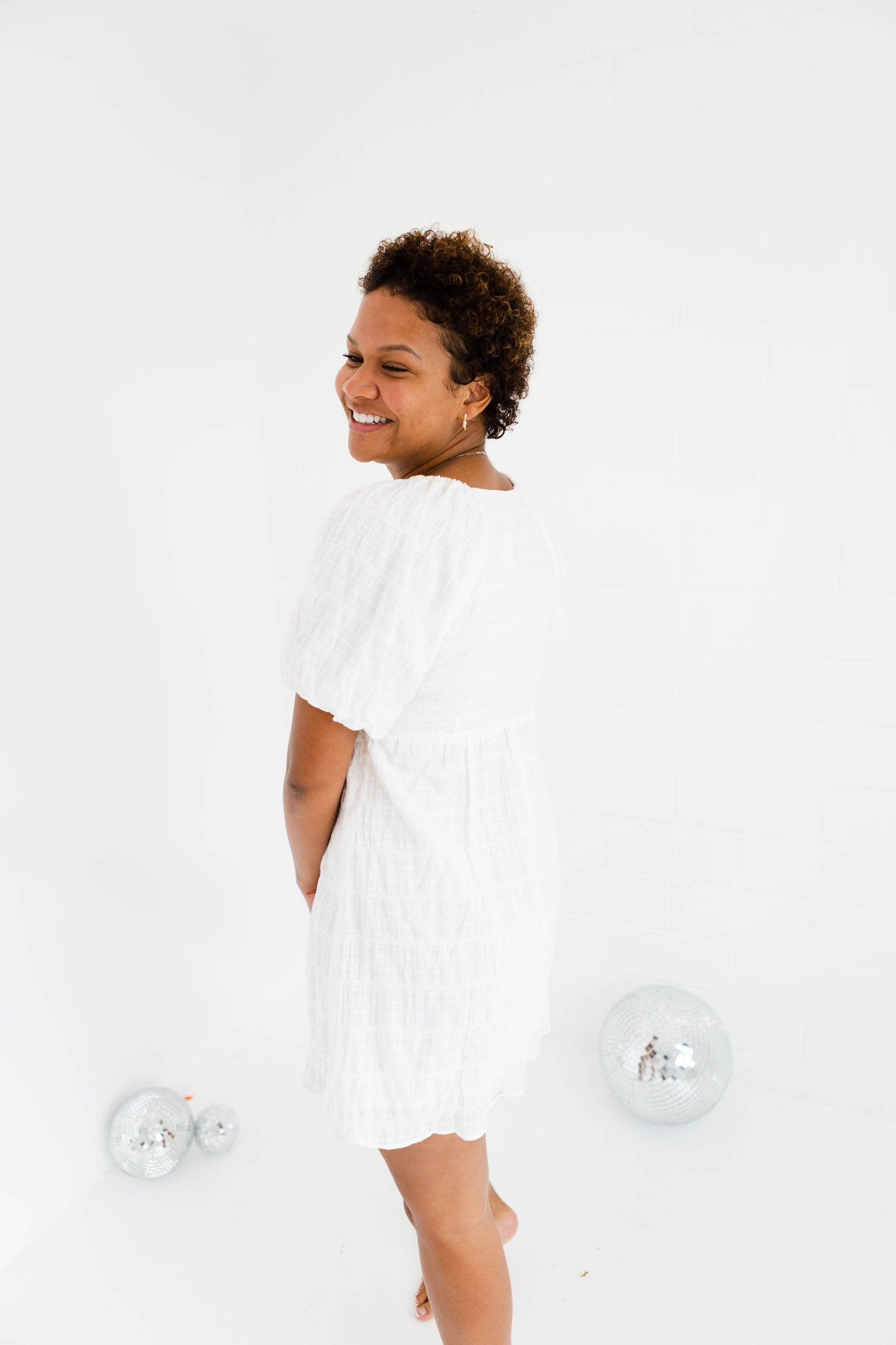Toulouse Tie White Dress
