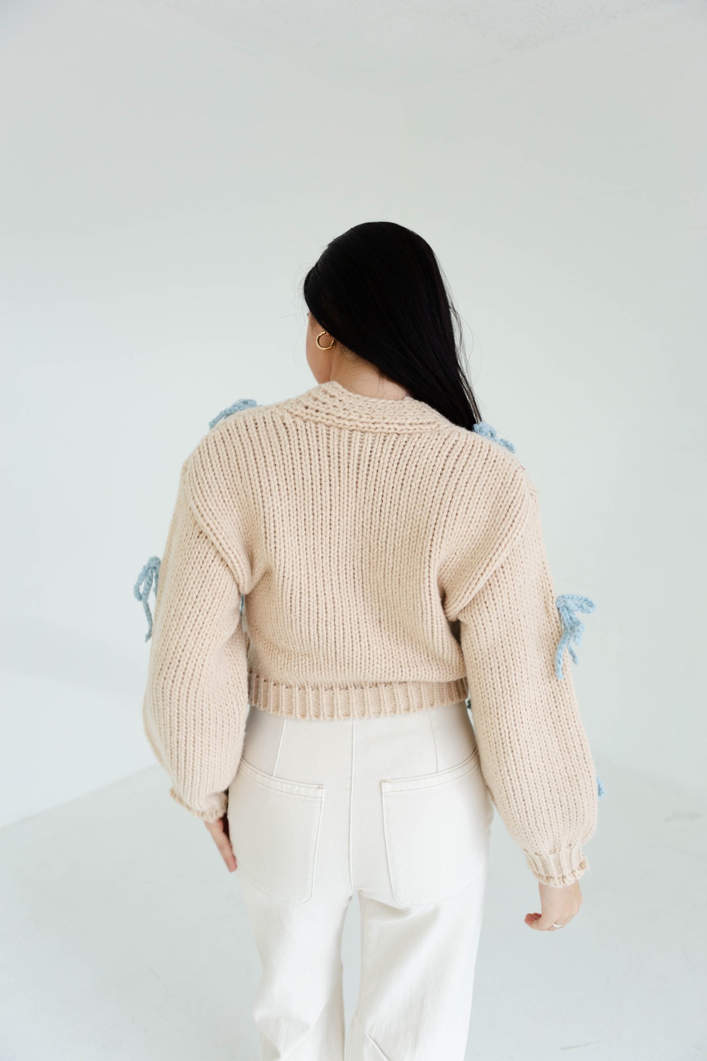 Chunky Bow Cardigan