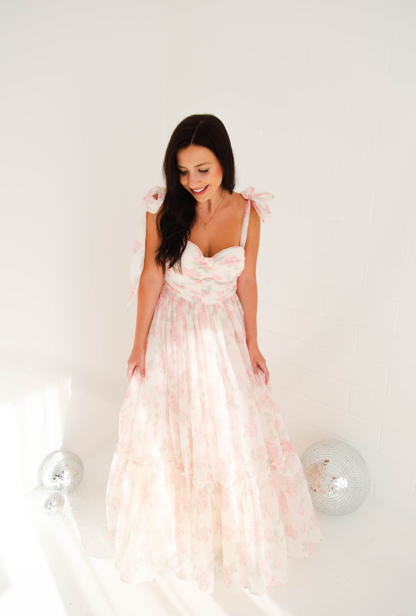 Roses Are Pink Maxi Dress