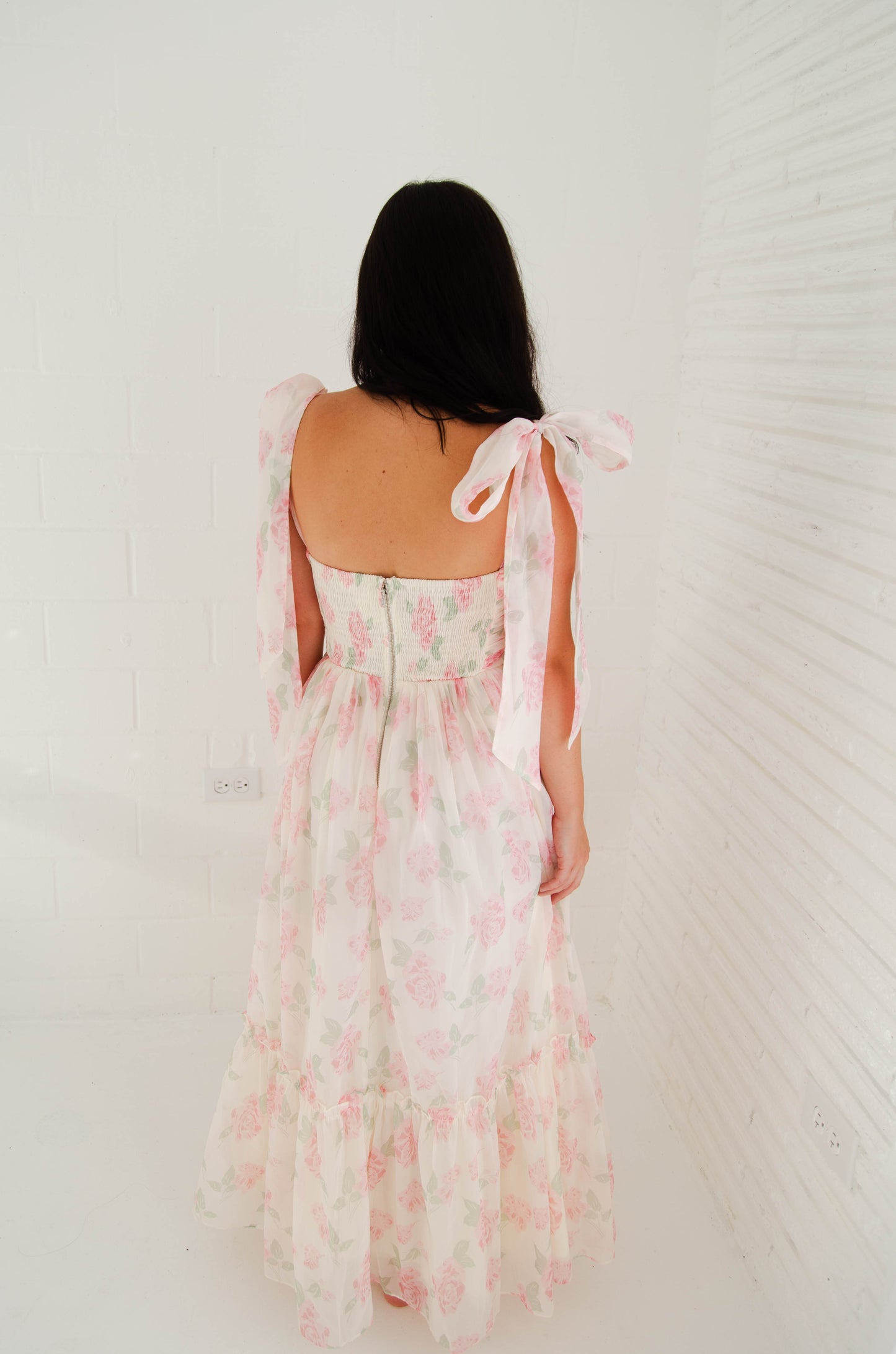 Roses Are Pink Maxi Dress