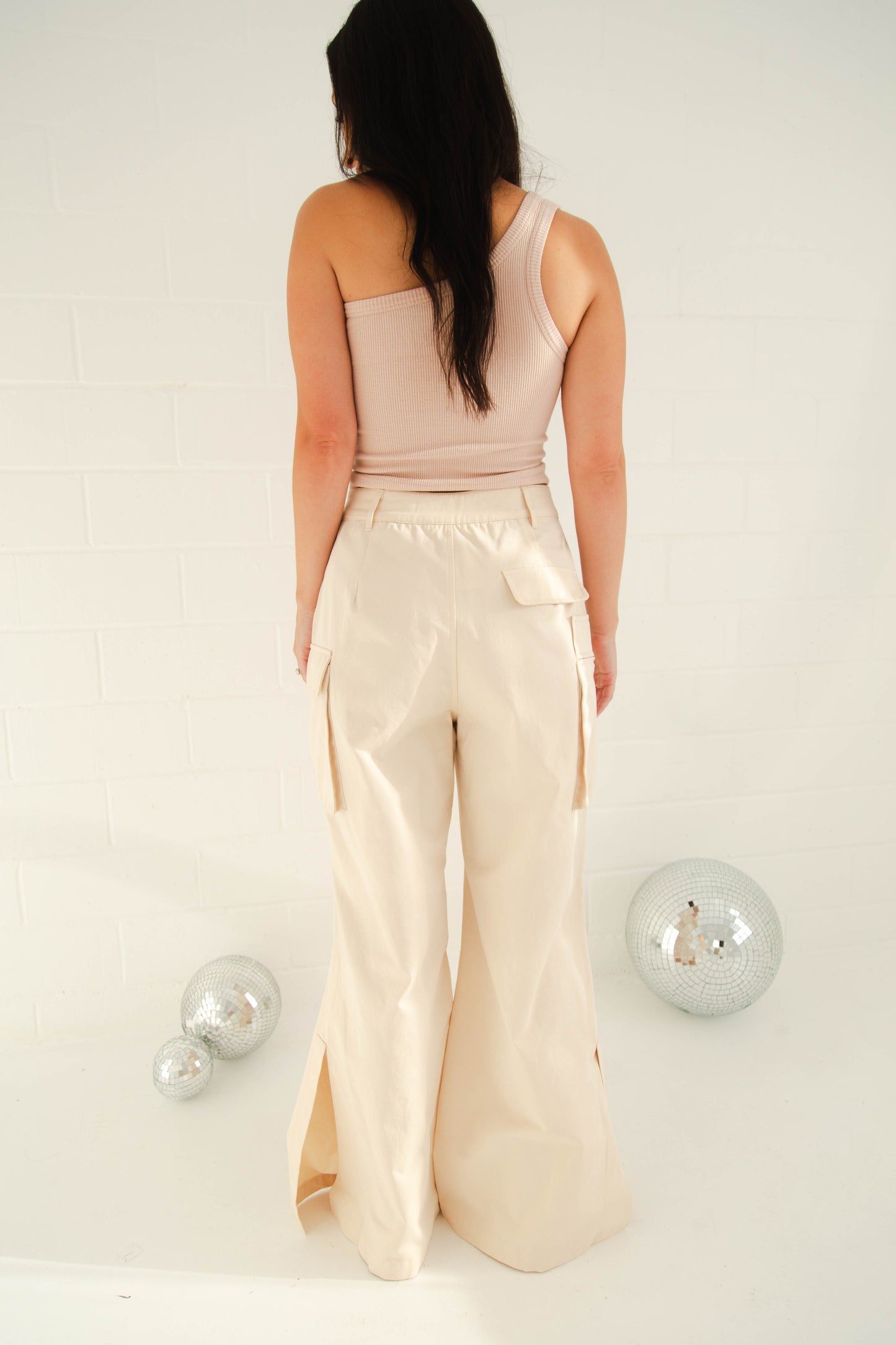 The Harper Chambray Cargo Pants