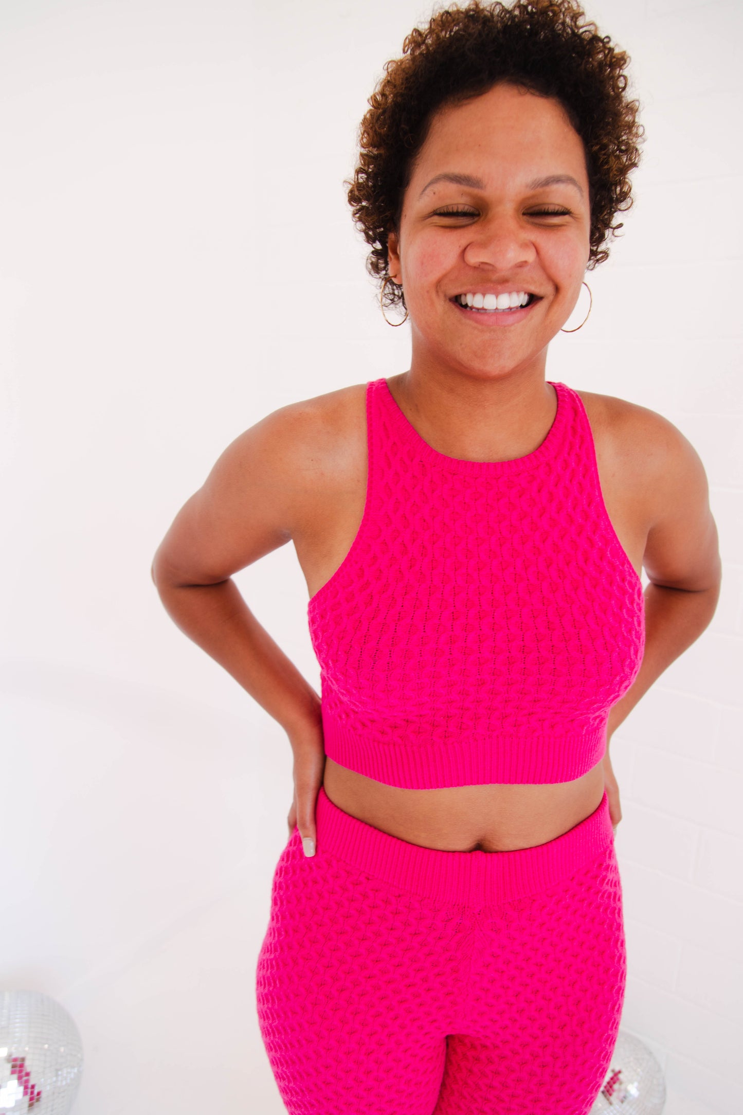 Hot Pink Knit Set