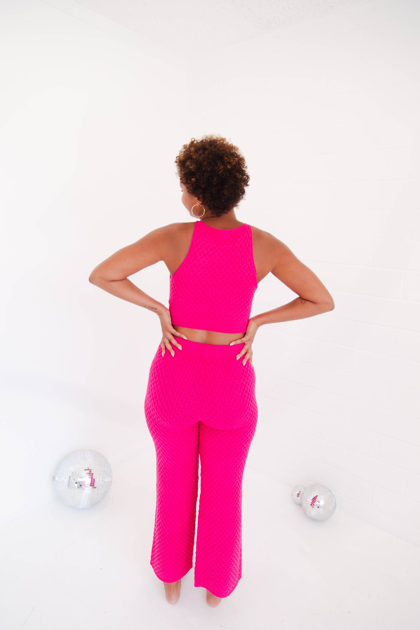 Hot Pink Knit Set