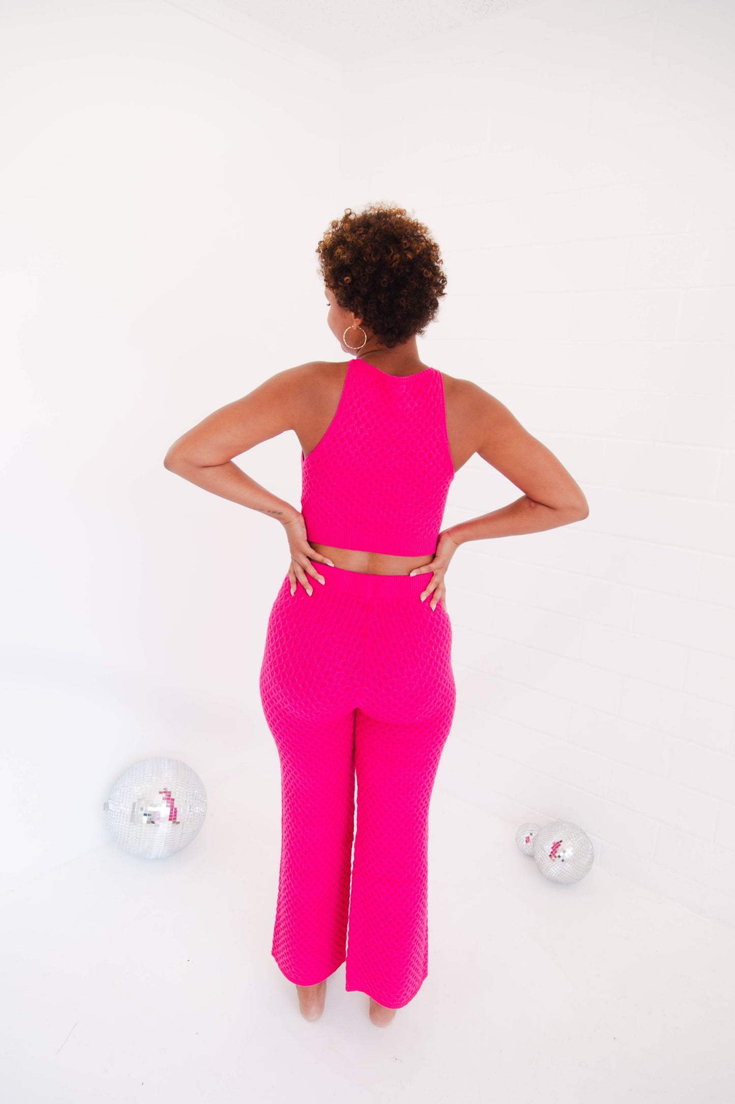 Hot Pink Knit Set