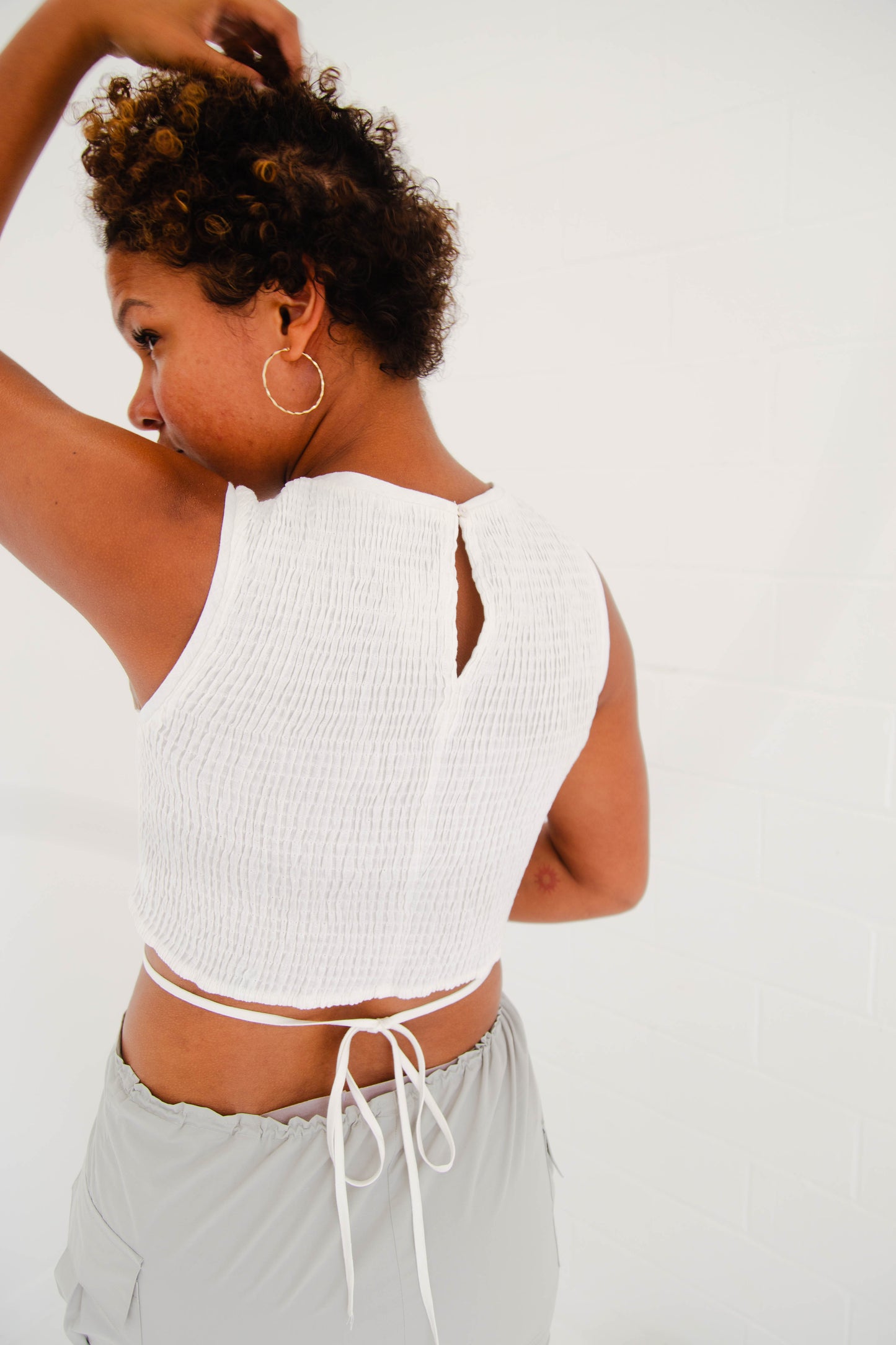 White Sands Linen Top