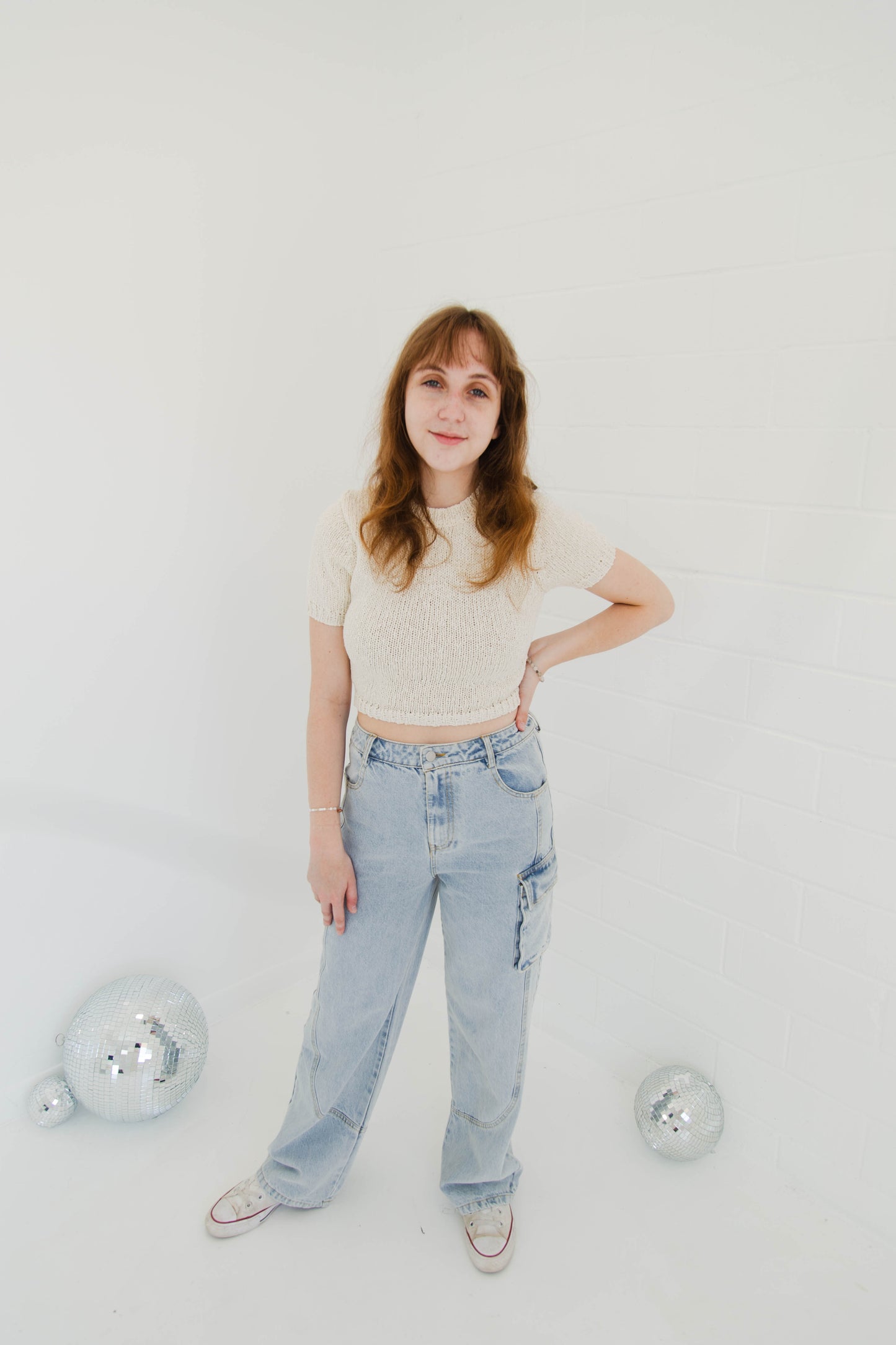 Washed Cargo Denim