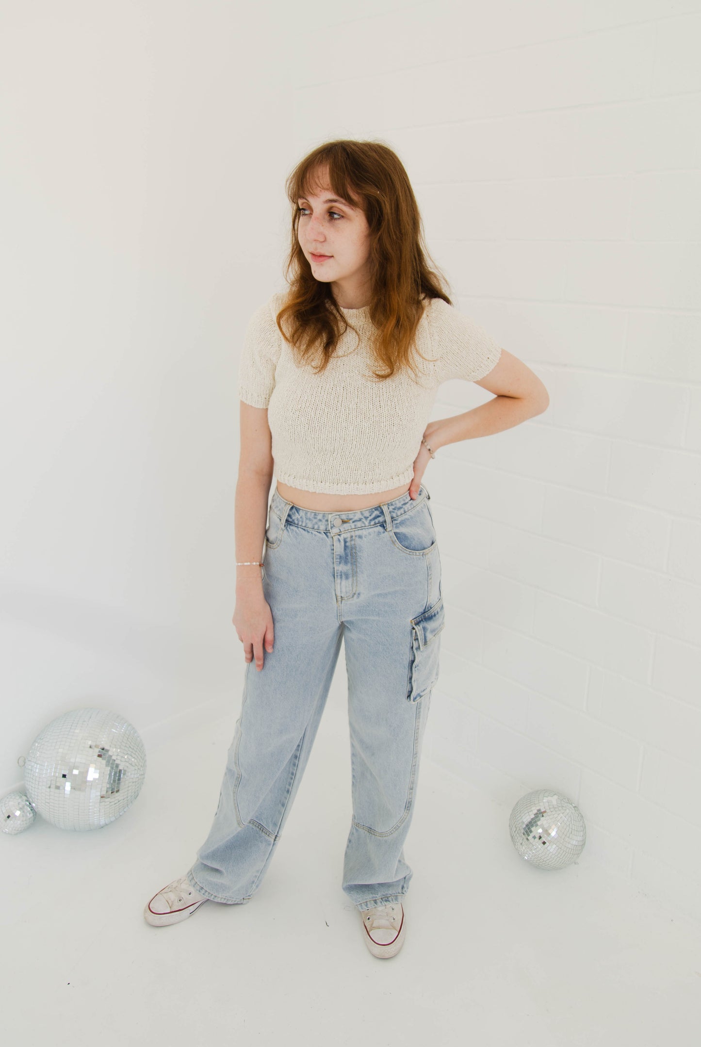 Washed Cargo Denim
