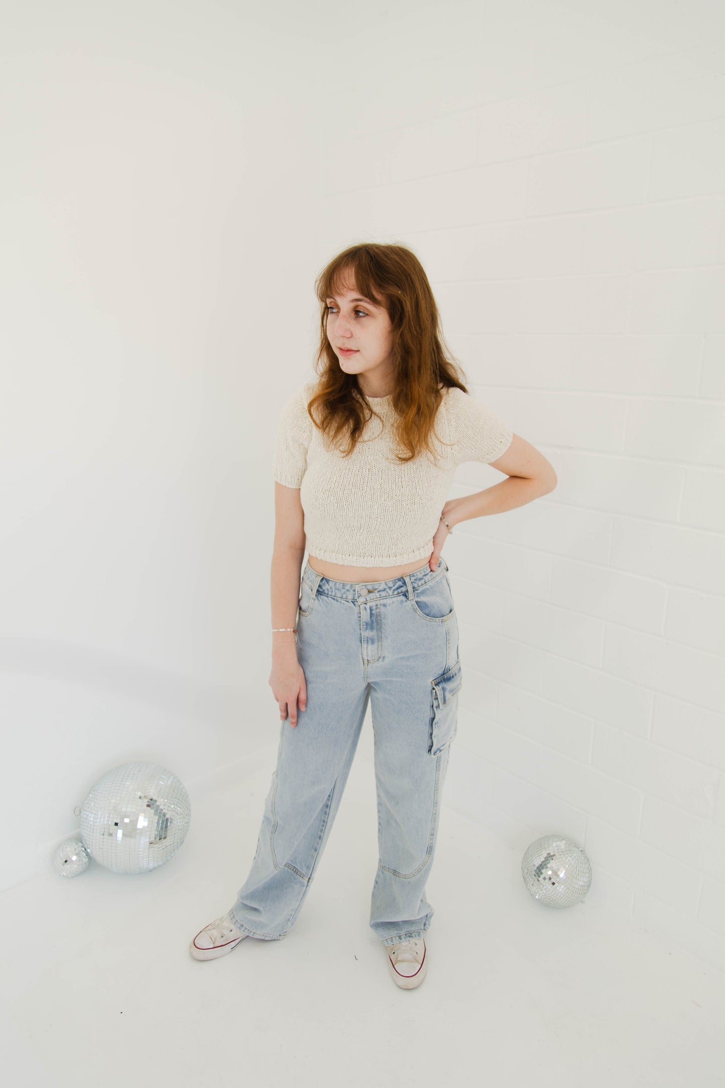 Washed Cargo Denim