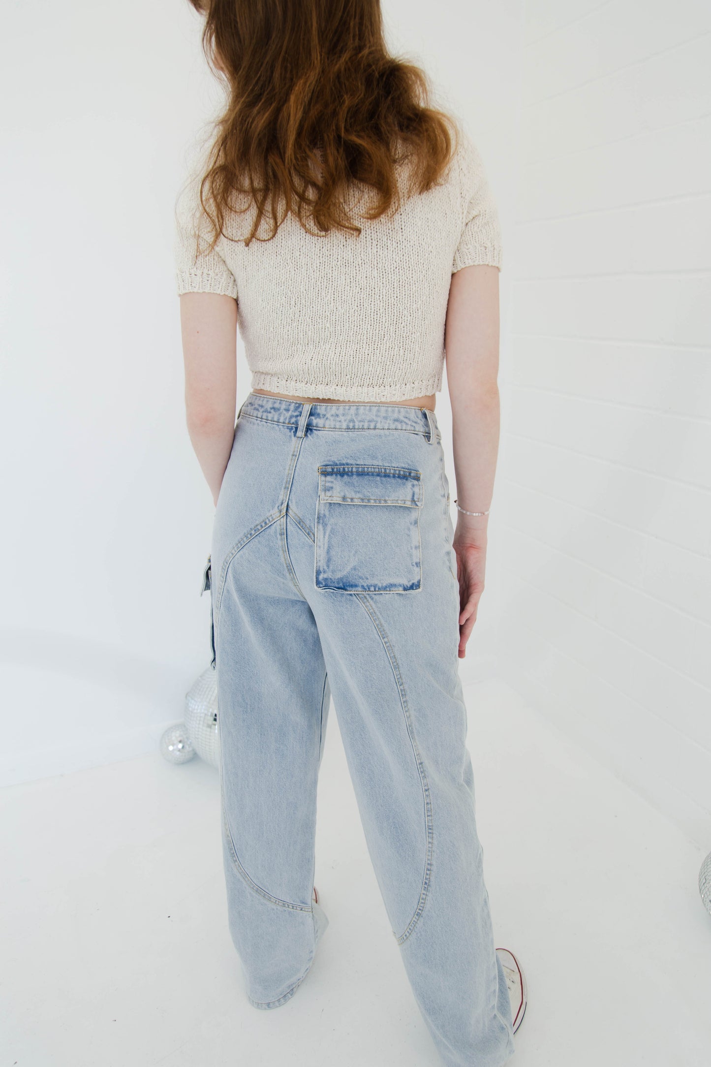 Washed Cargo Denim