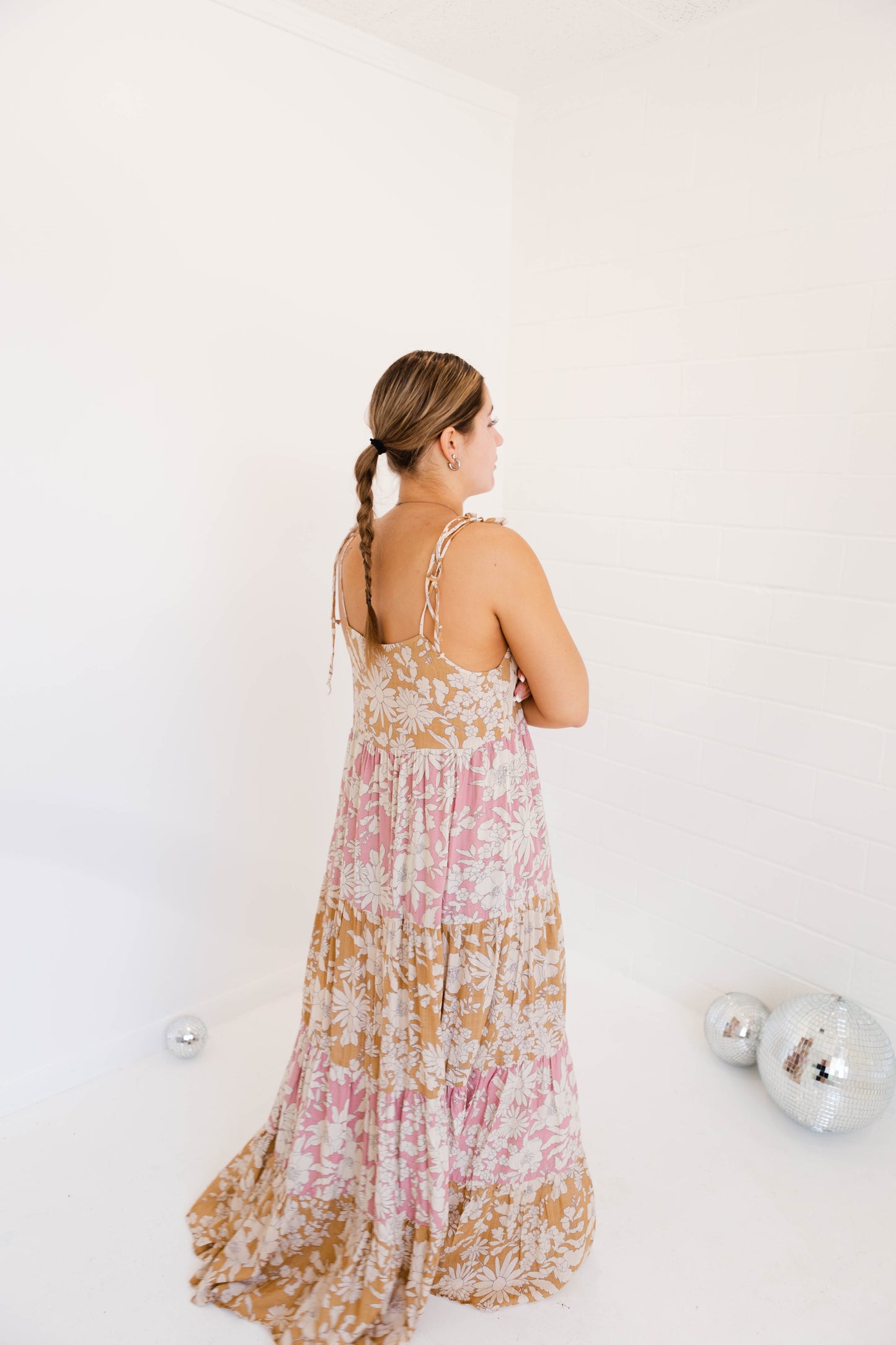 Golden Hour Floral Maxi Dress Woven