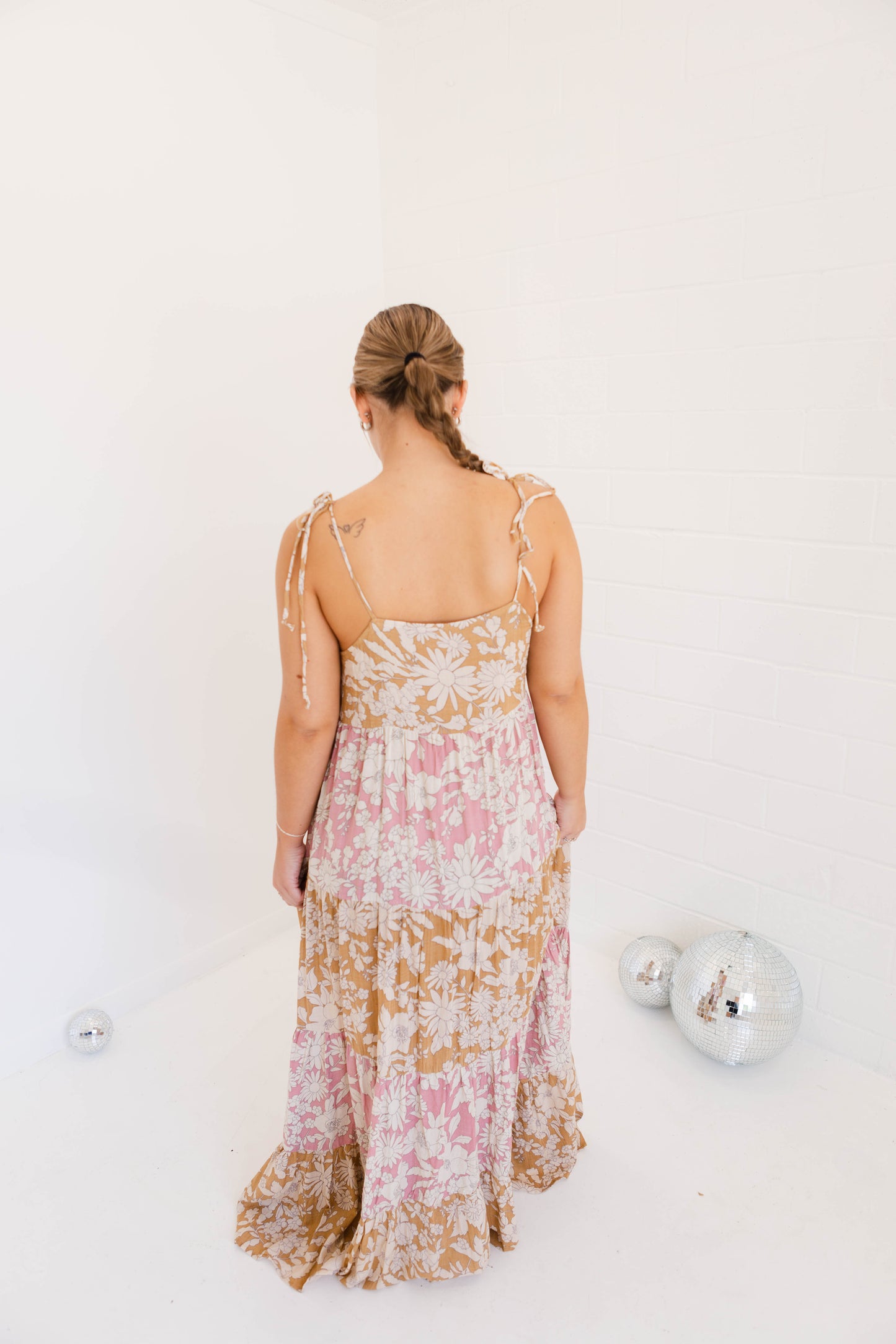 Golden Hour Floral Maxi Dress Woven