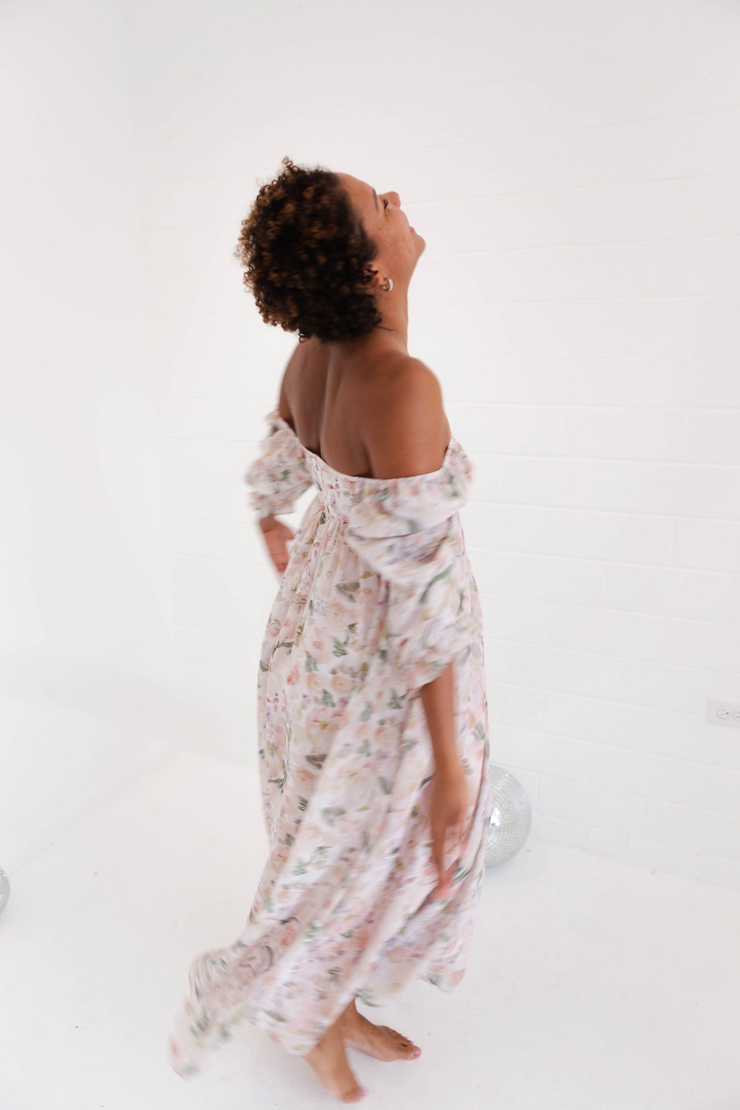 Orange Multi Floral Maxi Dress