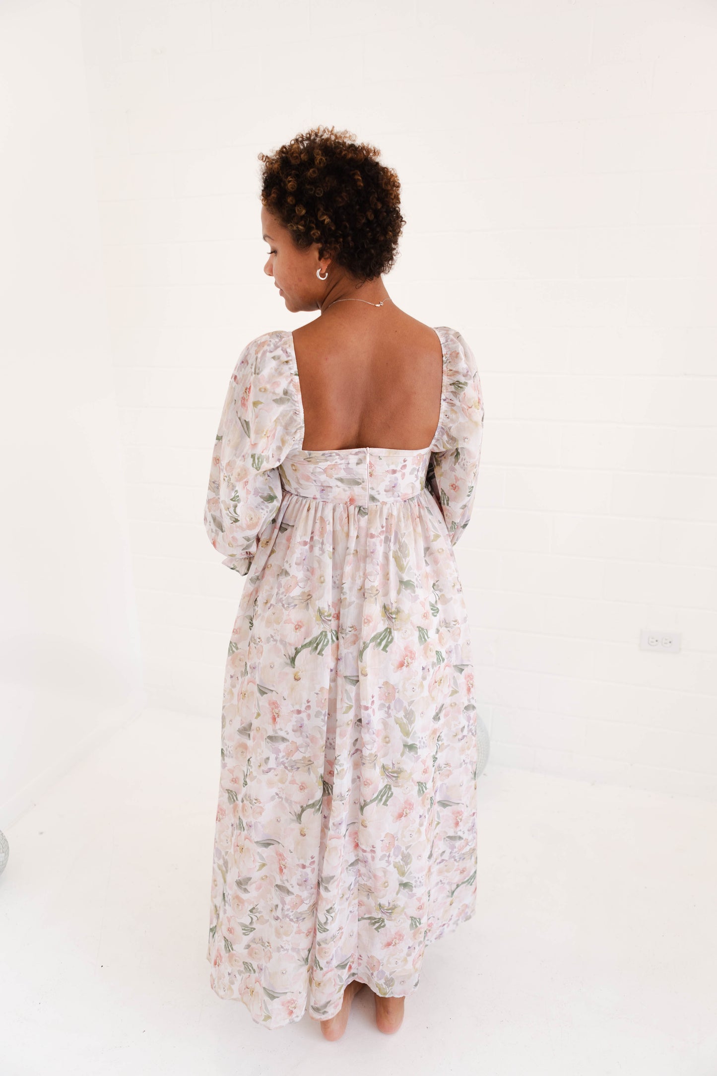 Orange Multi Floral Maxi Dress