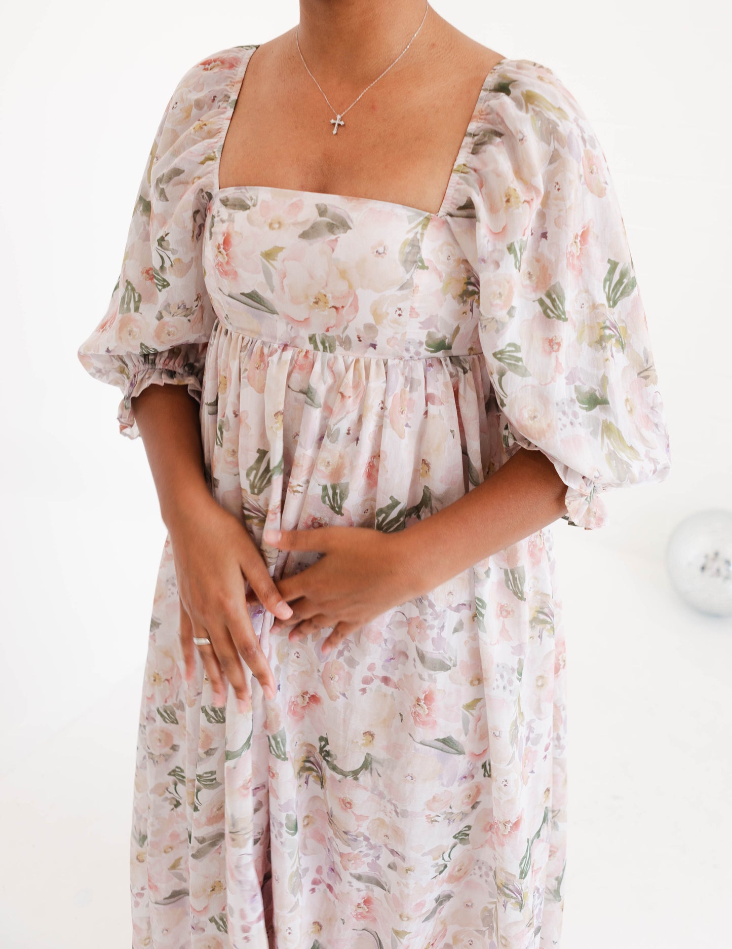 Orange Multi Floral Maxi Dress