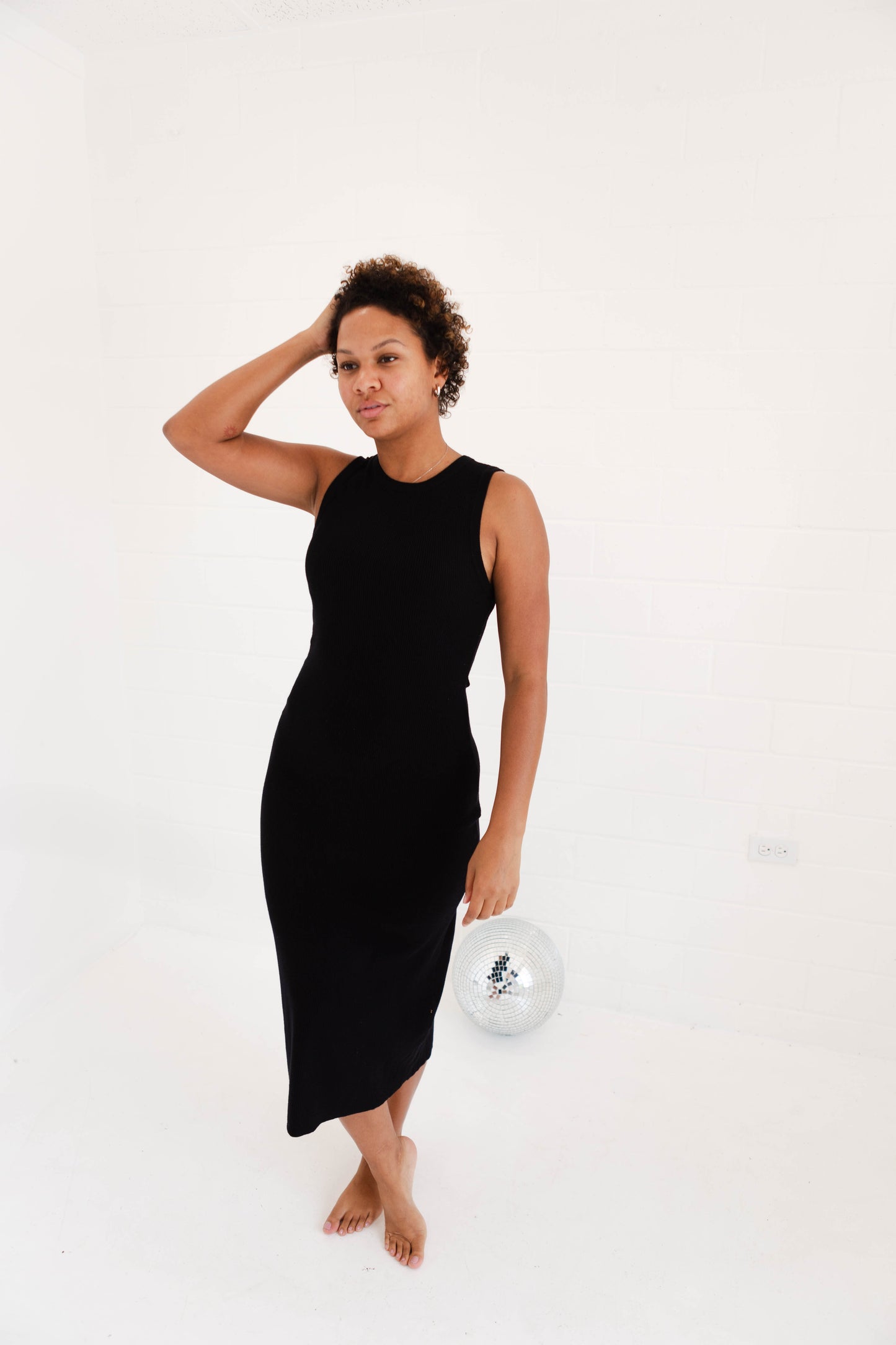 Eloise Maxi Dress Sweater Black