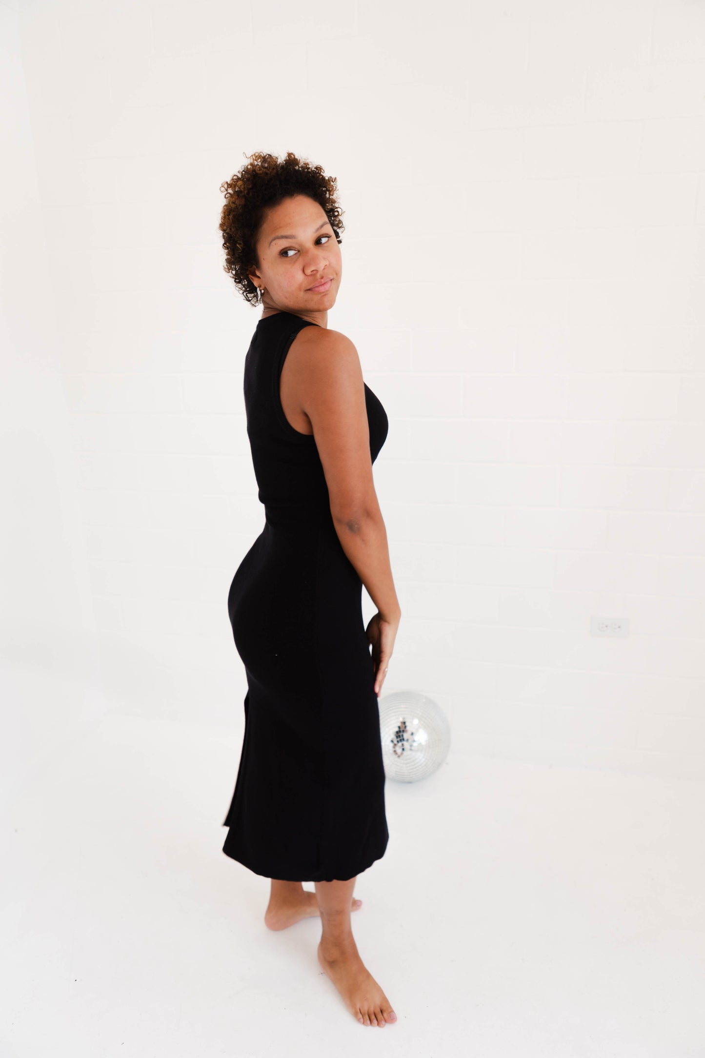 Eloise Maxi Dress Sweater Black