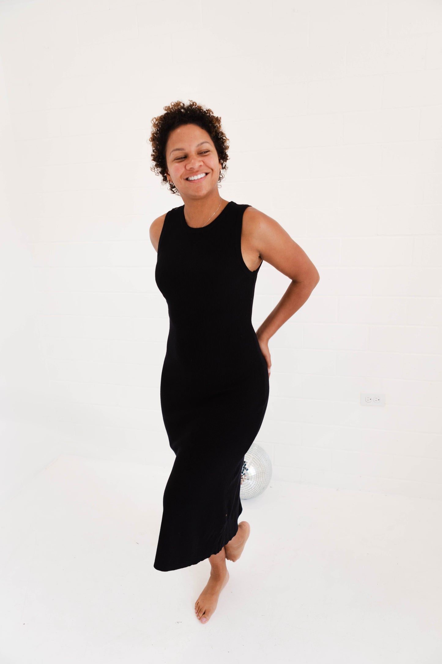 Eloise Maxi Dress Sweater Black