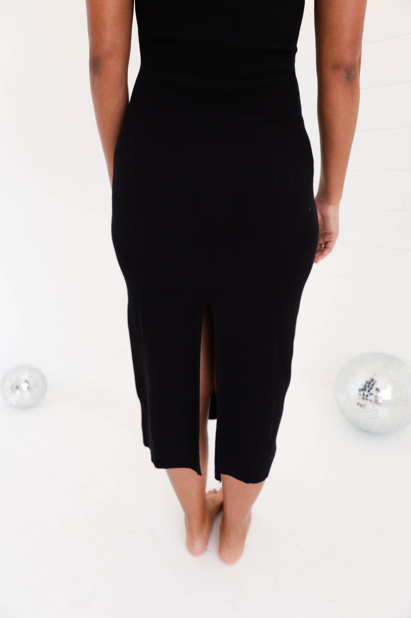 Eloise Maxi Dress Sweater Black