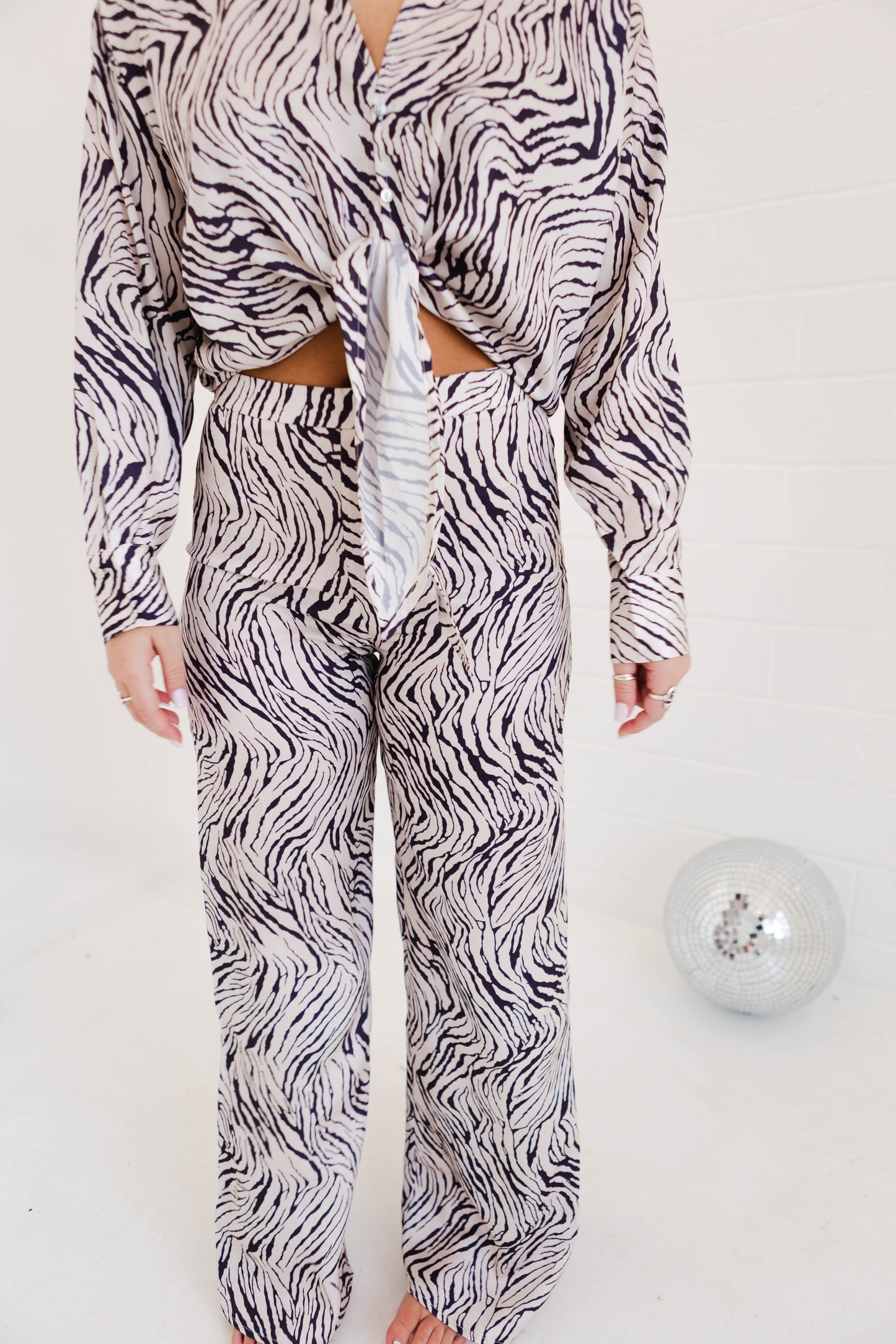 Zebra Rue Satin Set