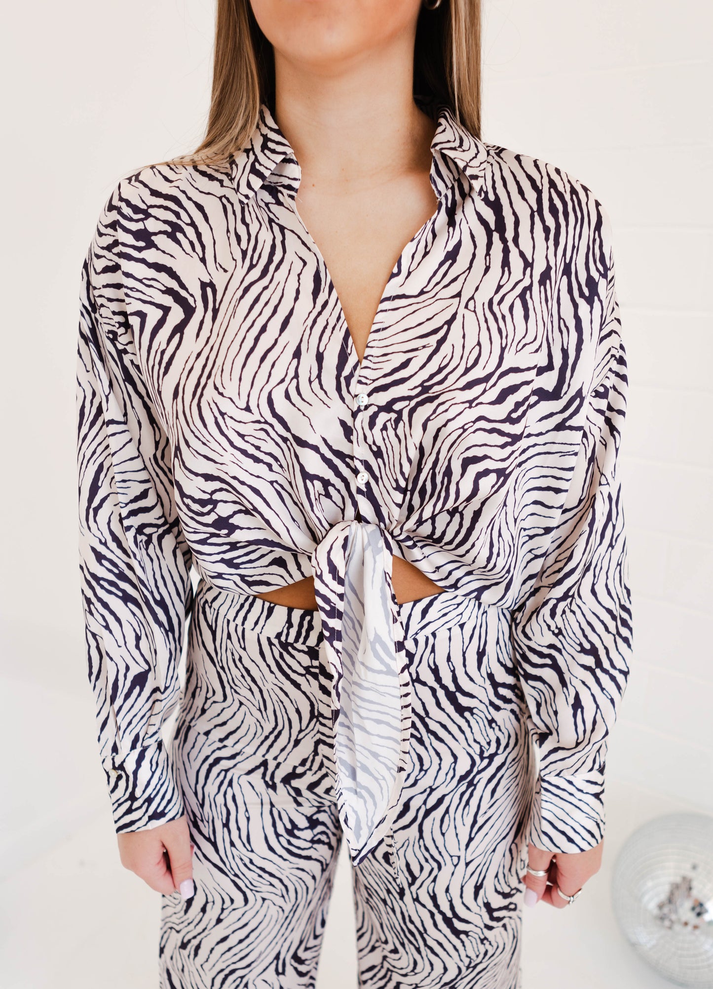 Zebra Rue Satin Set
