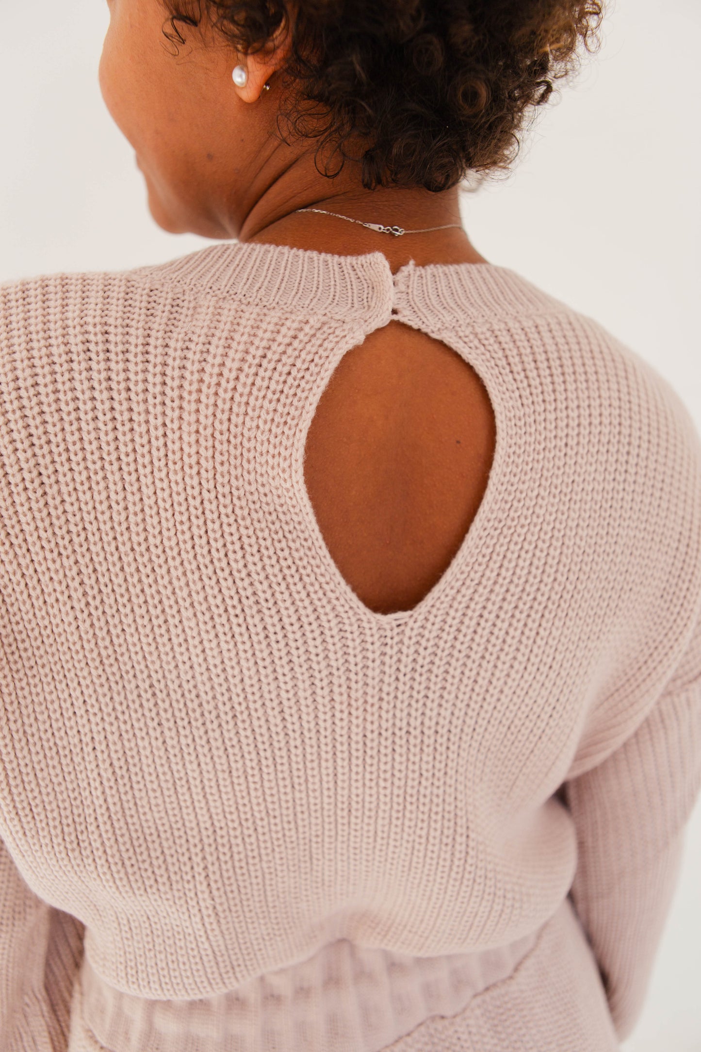 Dusty Lavender Sweater Romper