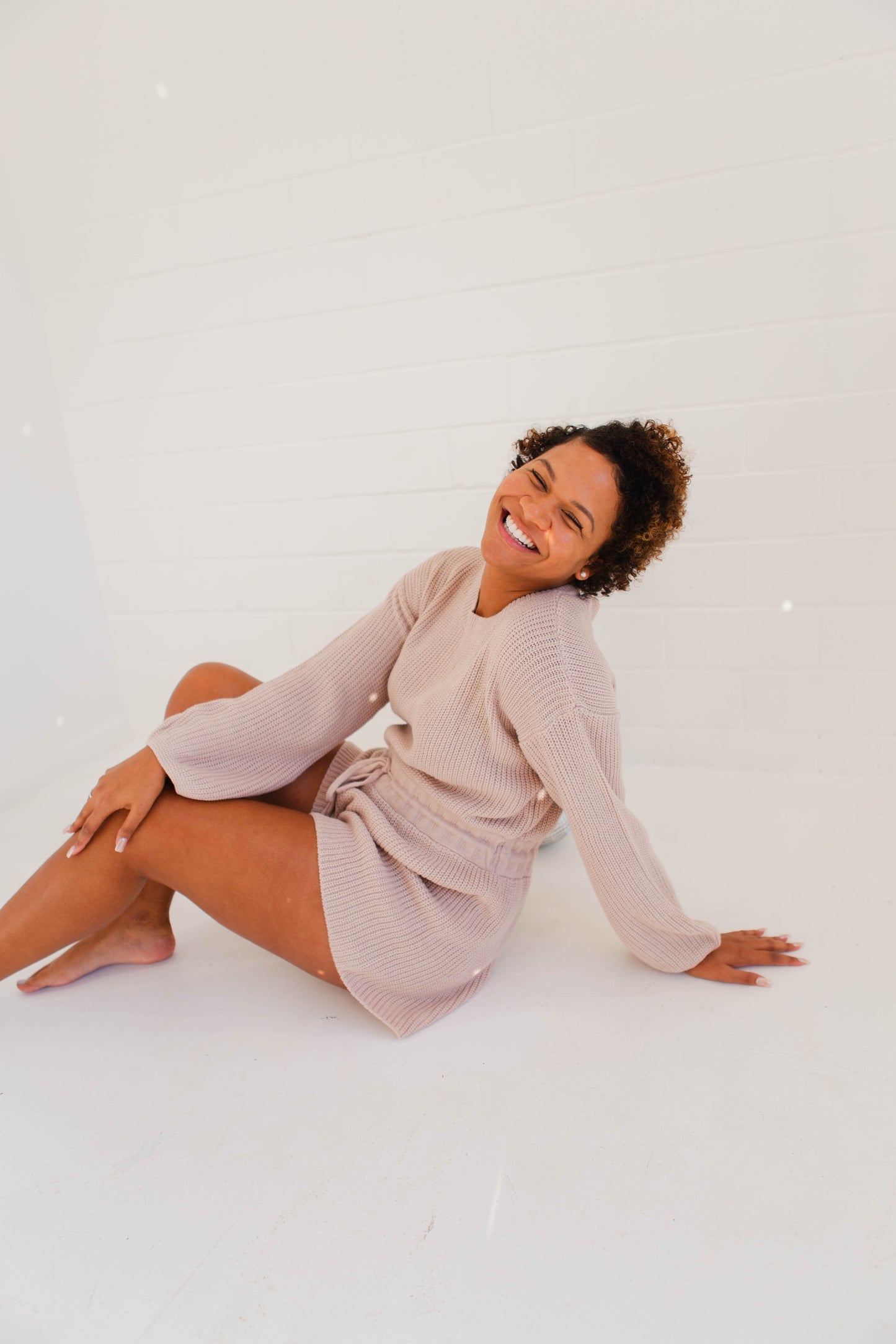Dusty Lavender Sweater Romper