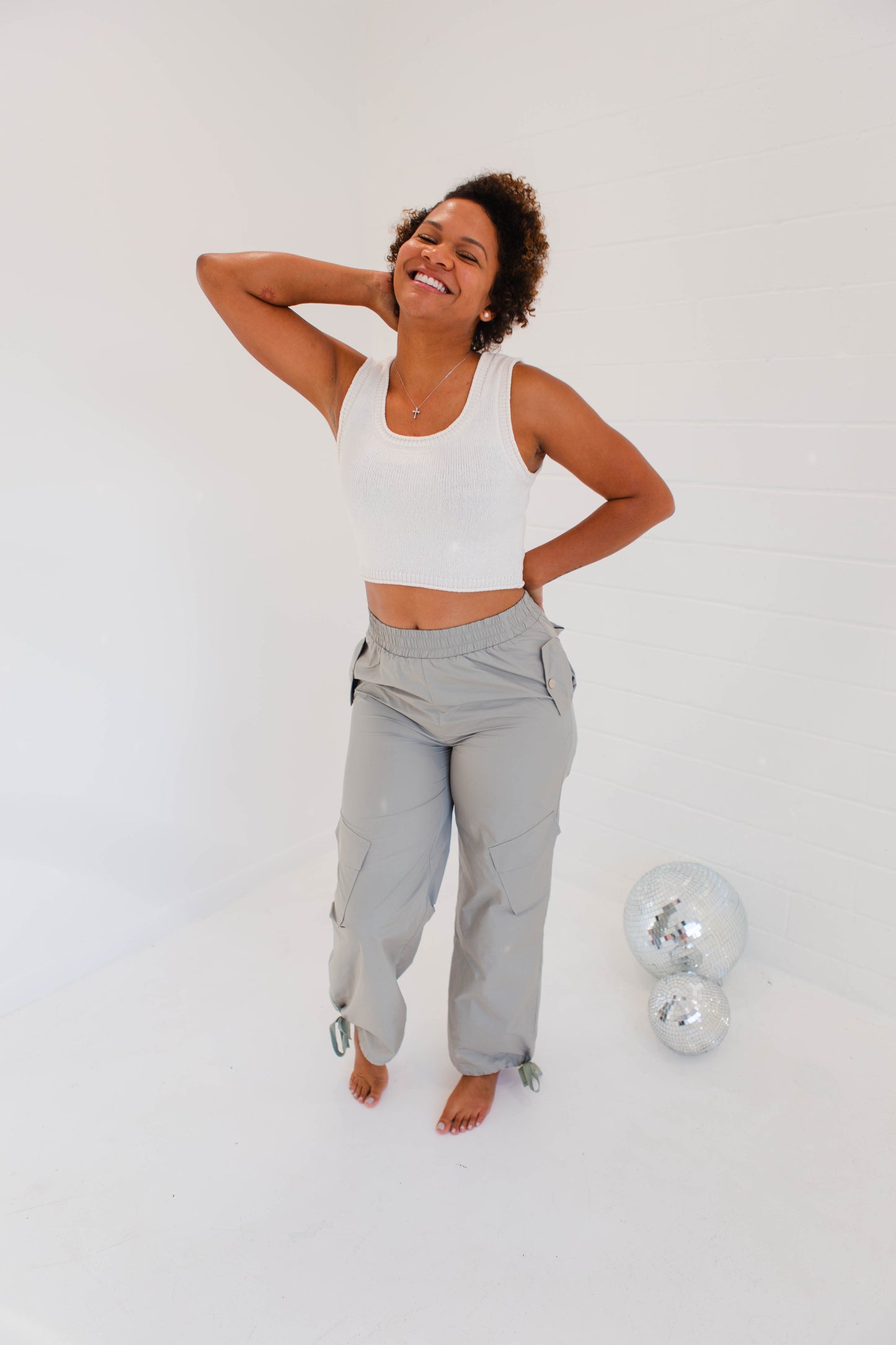 Soft Sage Cargo Pants