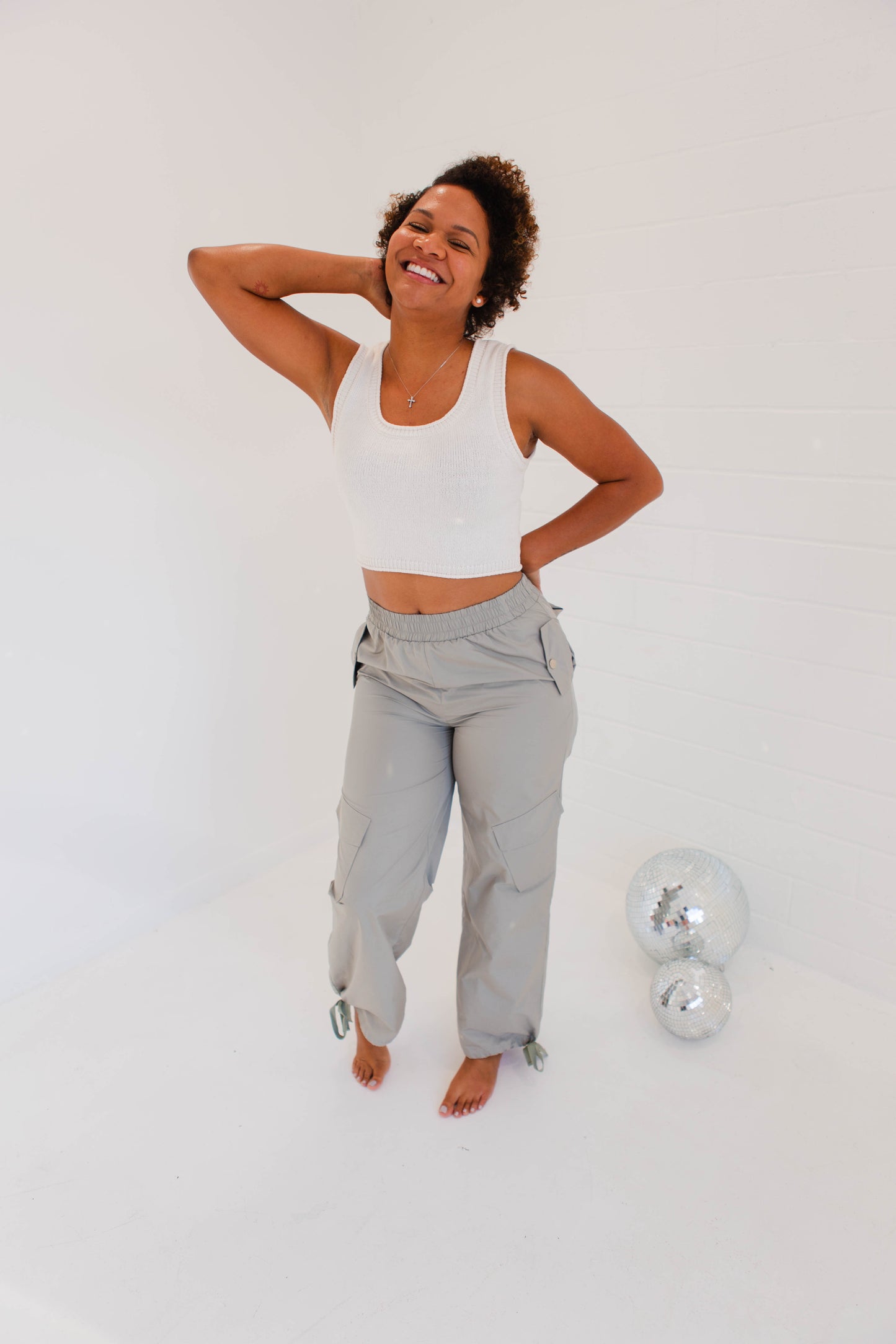 Soft Sage Cargo Pants