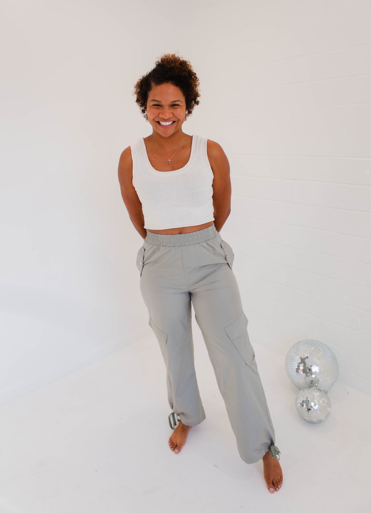 Soft Sage Cargo Pants