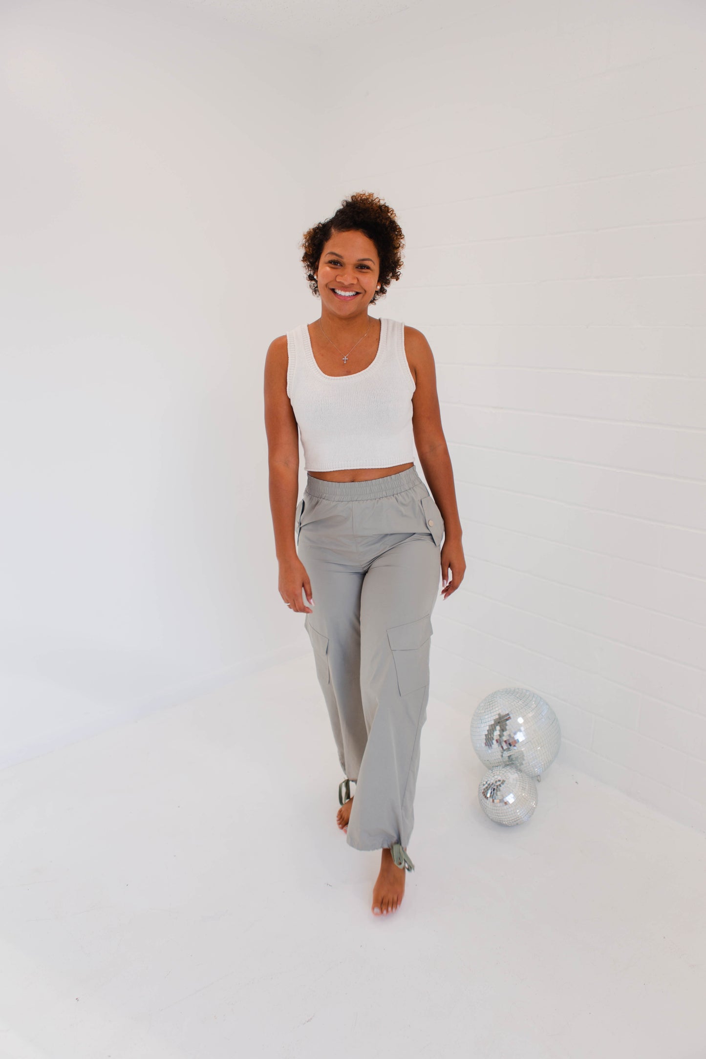 Soft Sage Cargo Pants