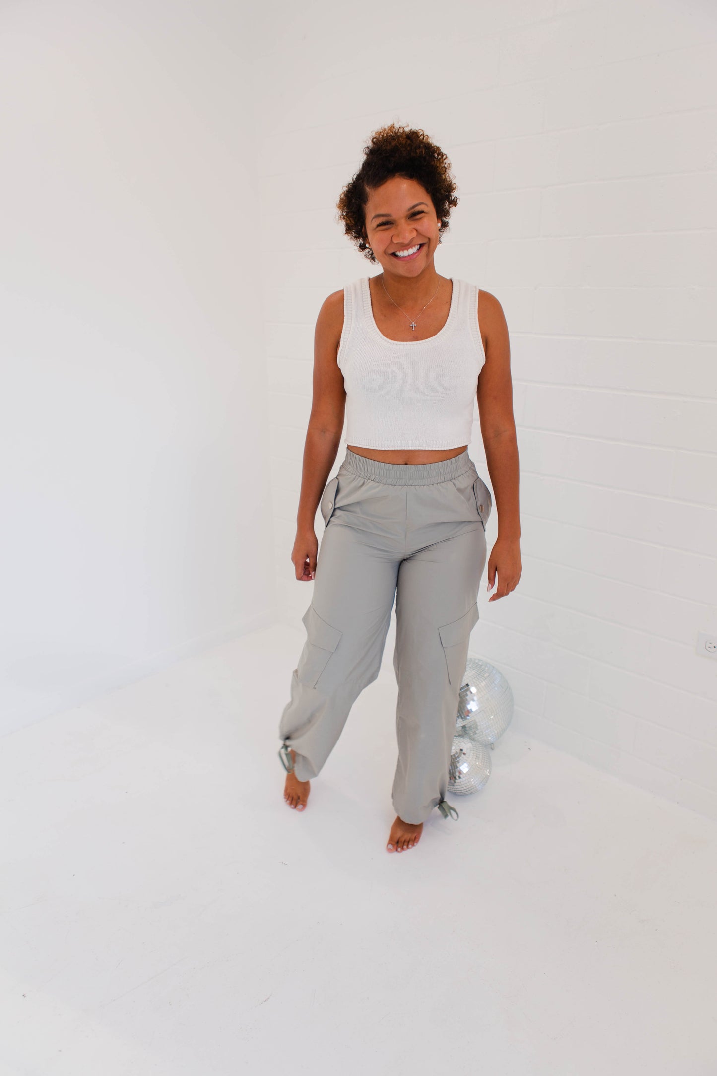 Soft Sage Cargo Pants