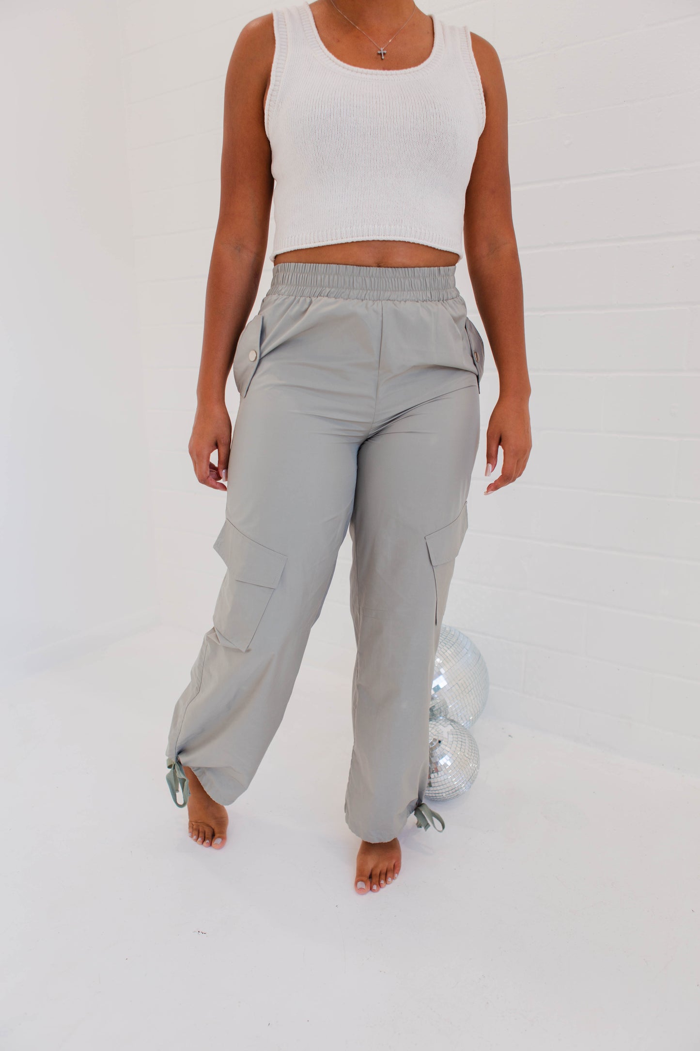 Soft Sage Cargo Pants