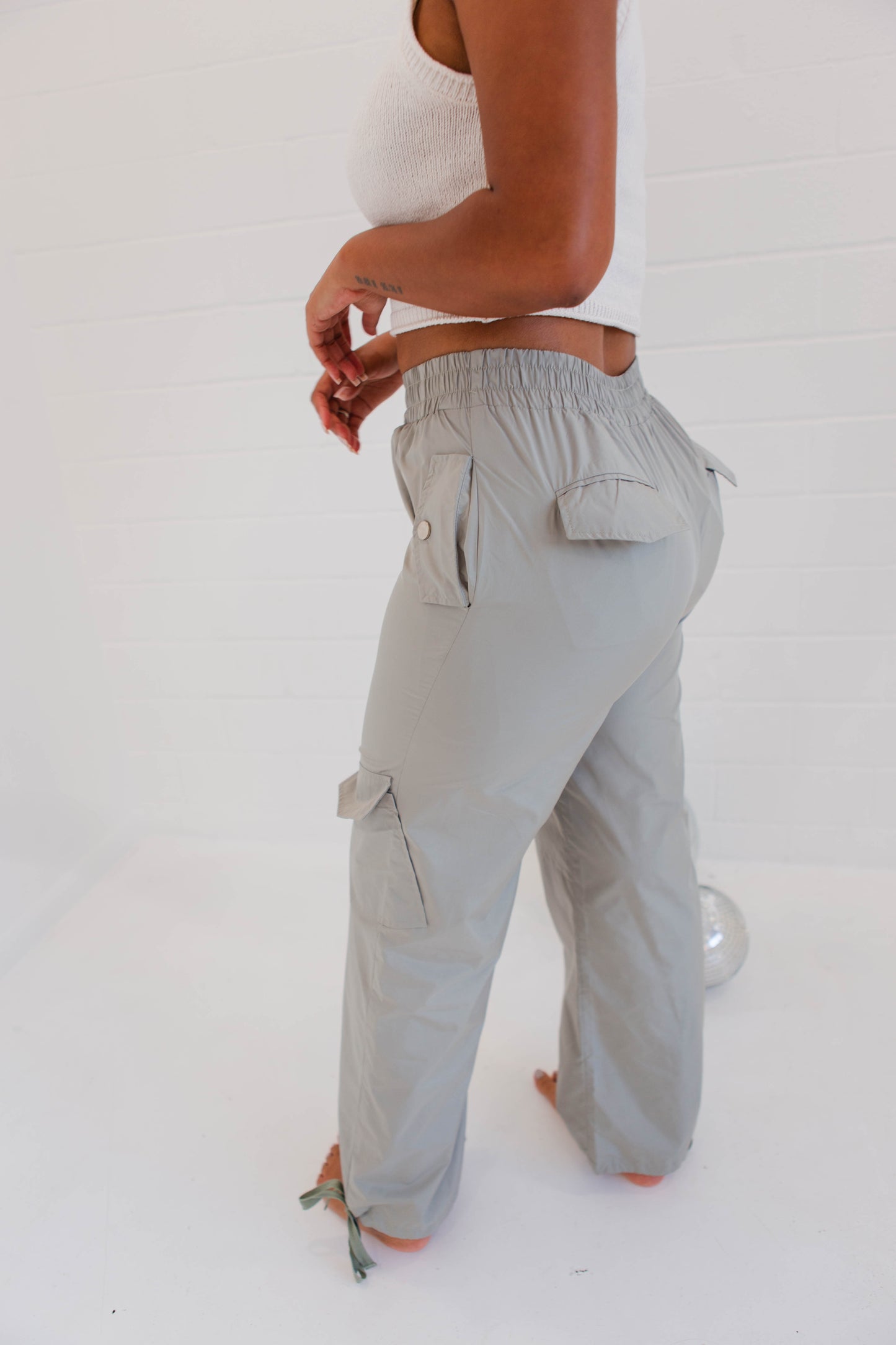 Soft Sage Cargo Pants