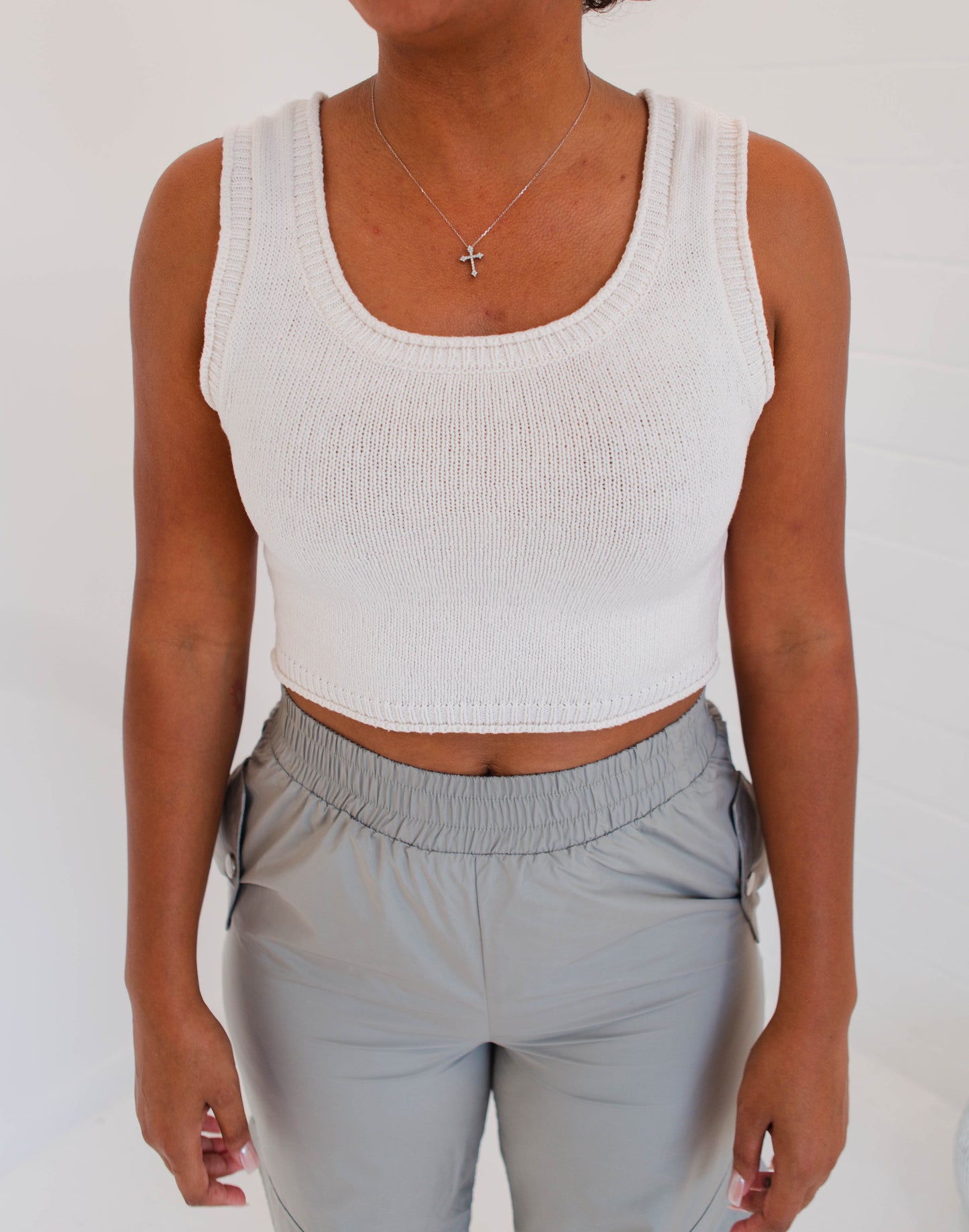 Ivory Sweater Tank