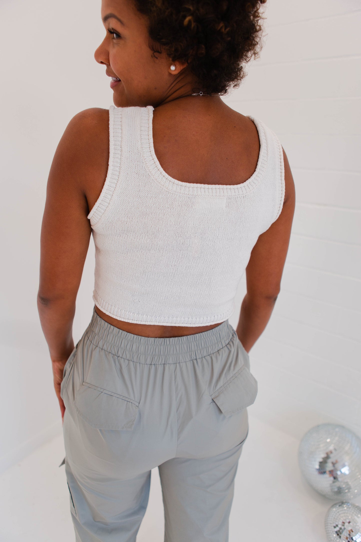 Ivory Sweater Tank