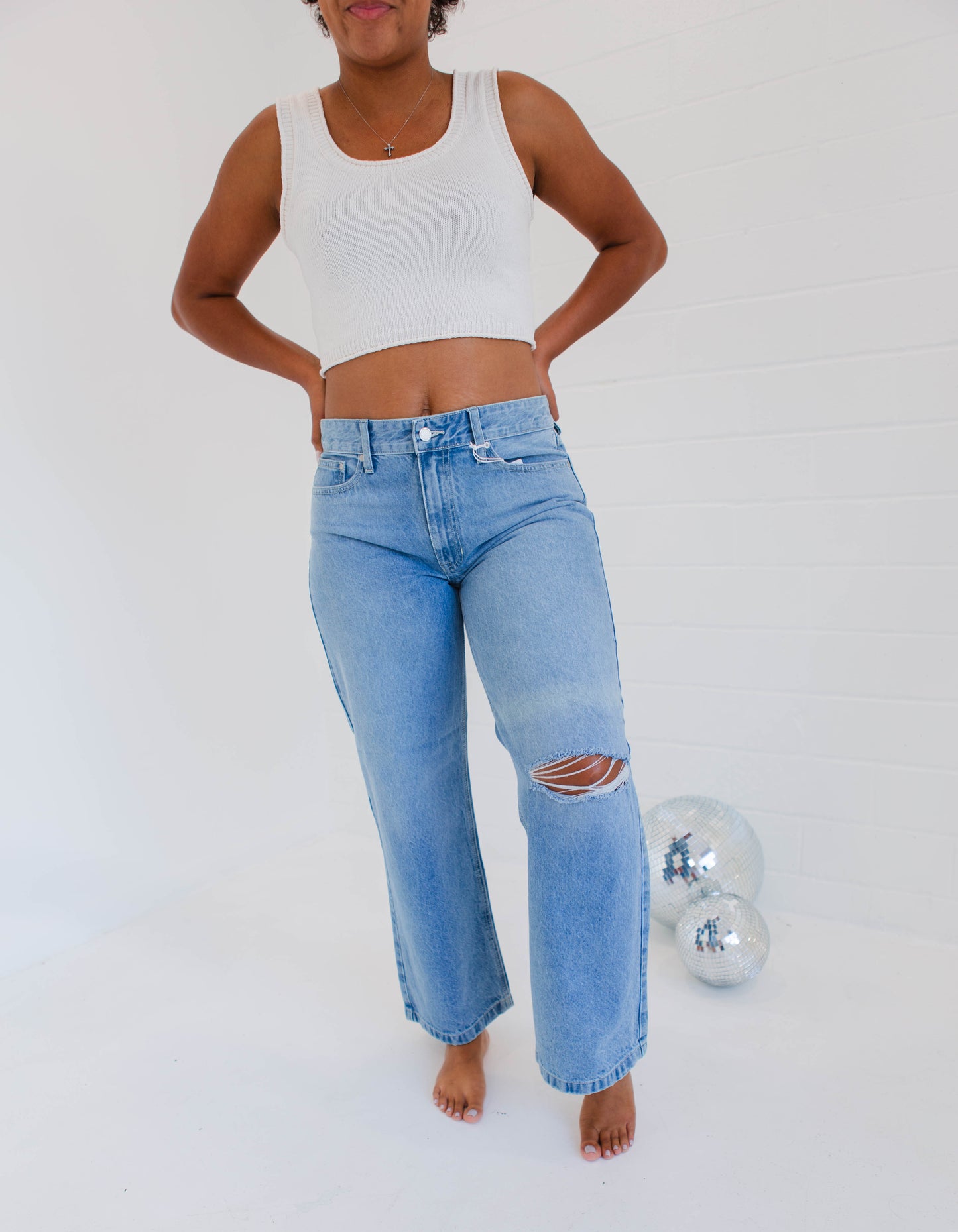 Mid Rise Skater Jean