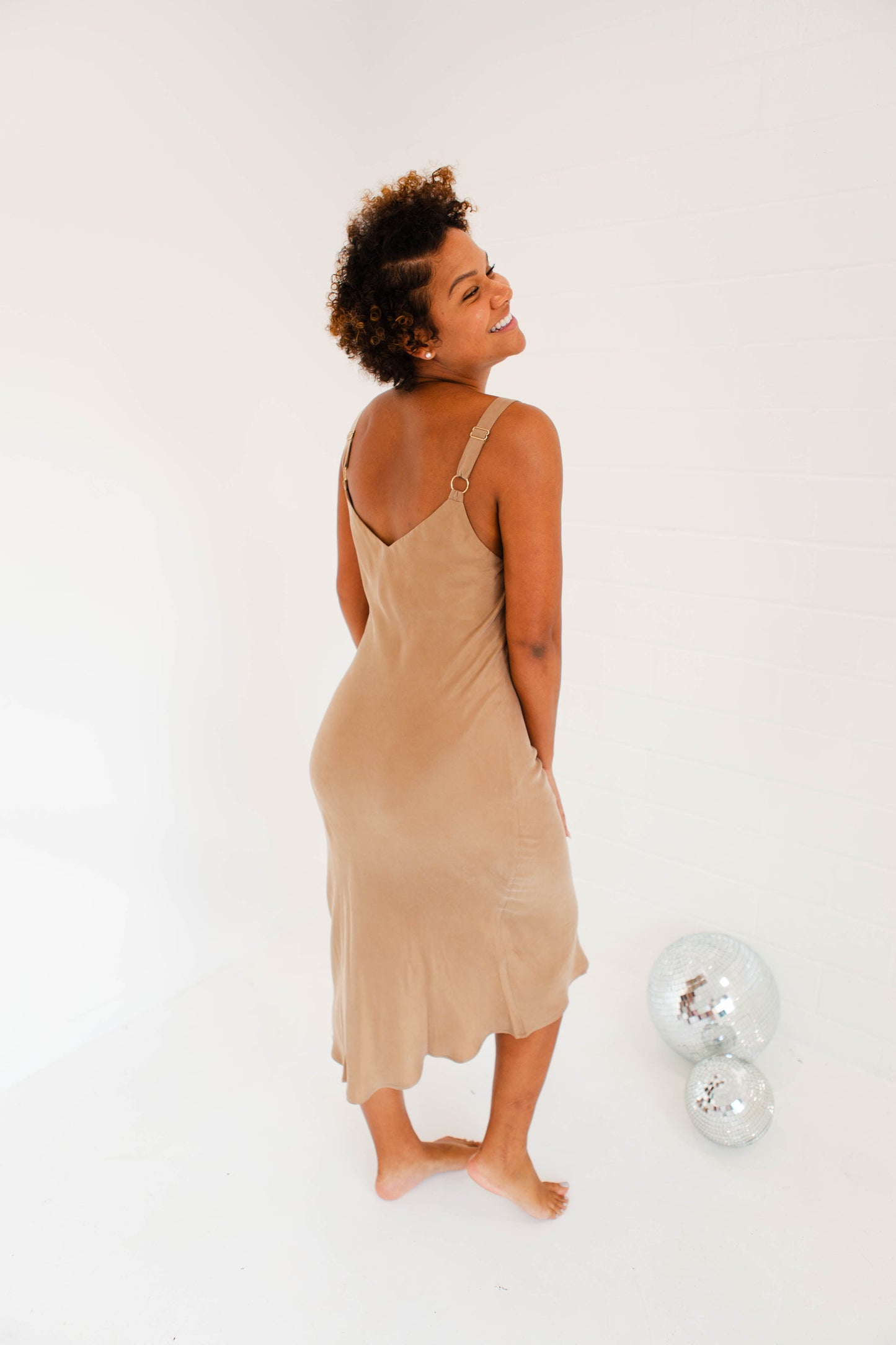 Coffee Slip Dress
