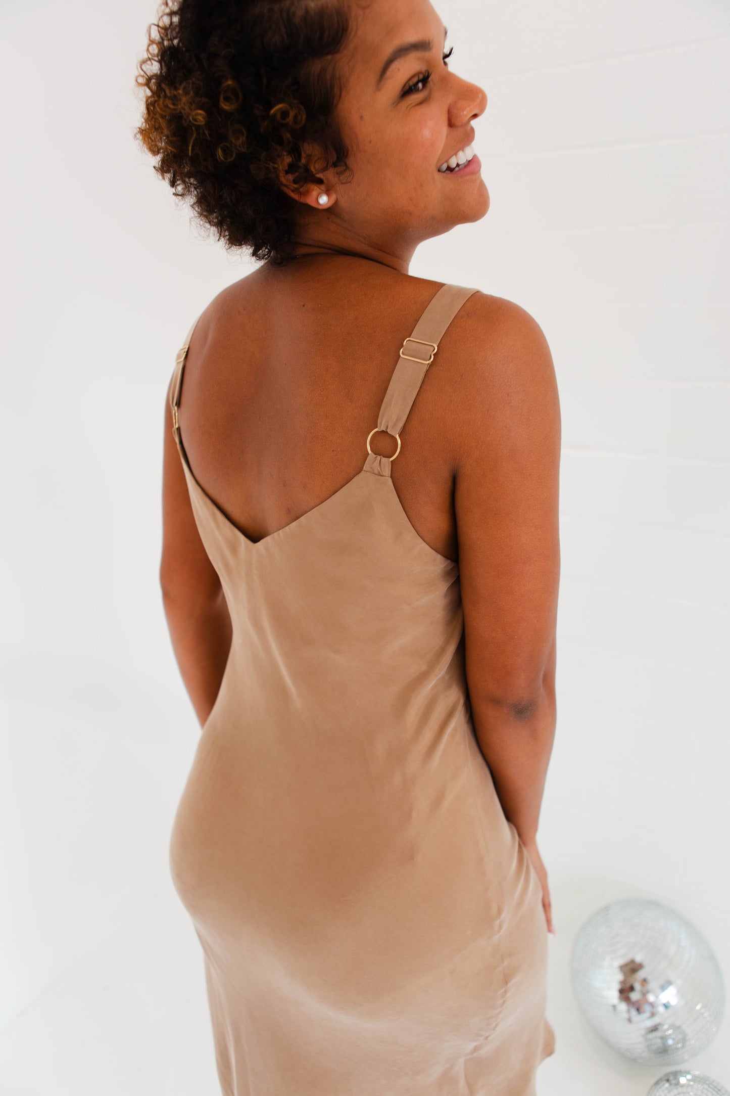 Coffee Slip Dress