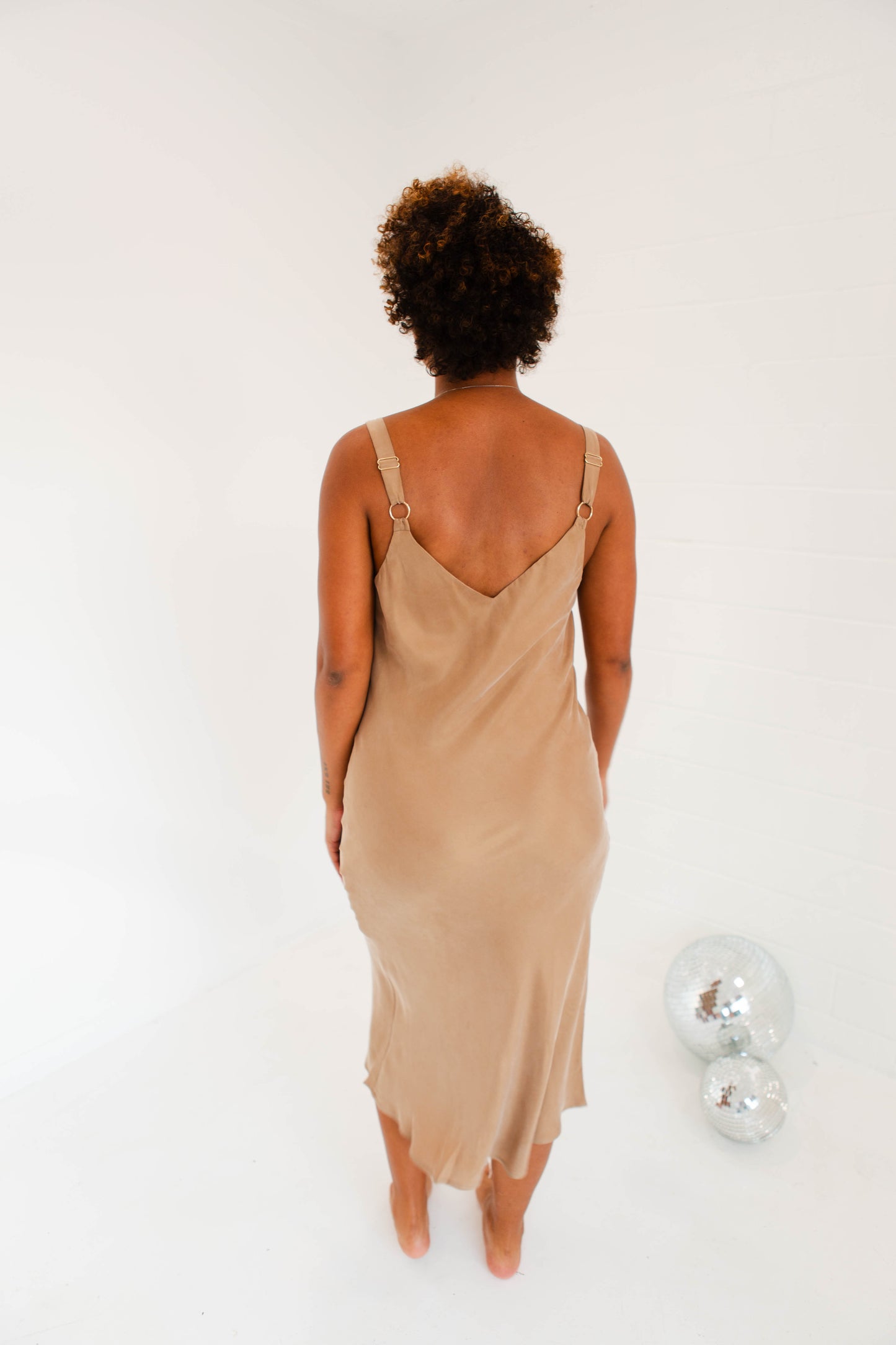 Coffee Slip Dress
