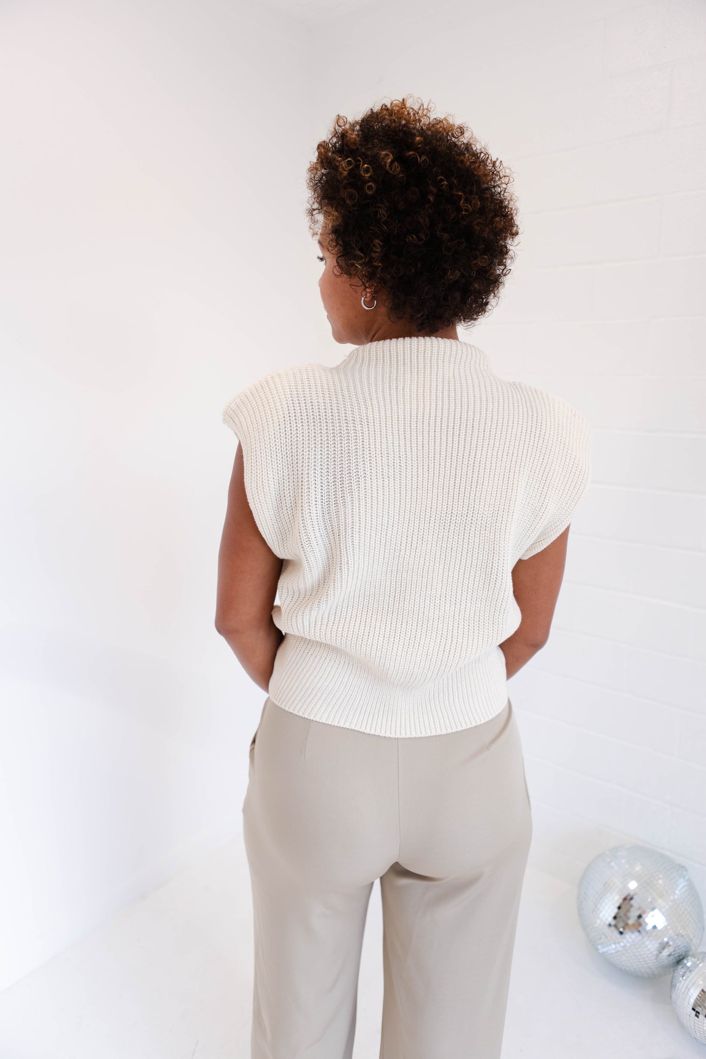 Ecru Sweater Top