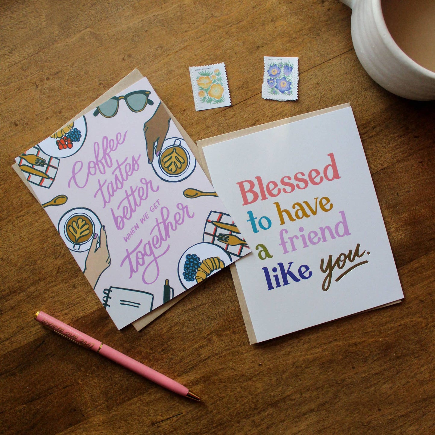 Coffee Tastes Better Together Card