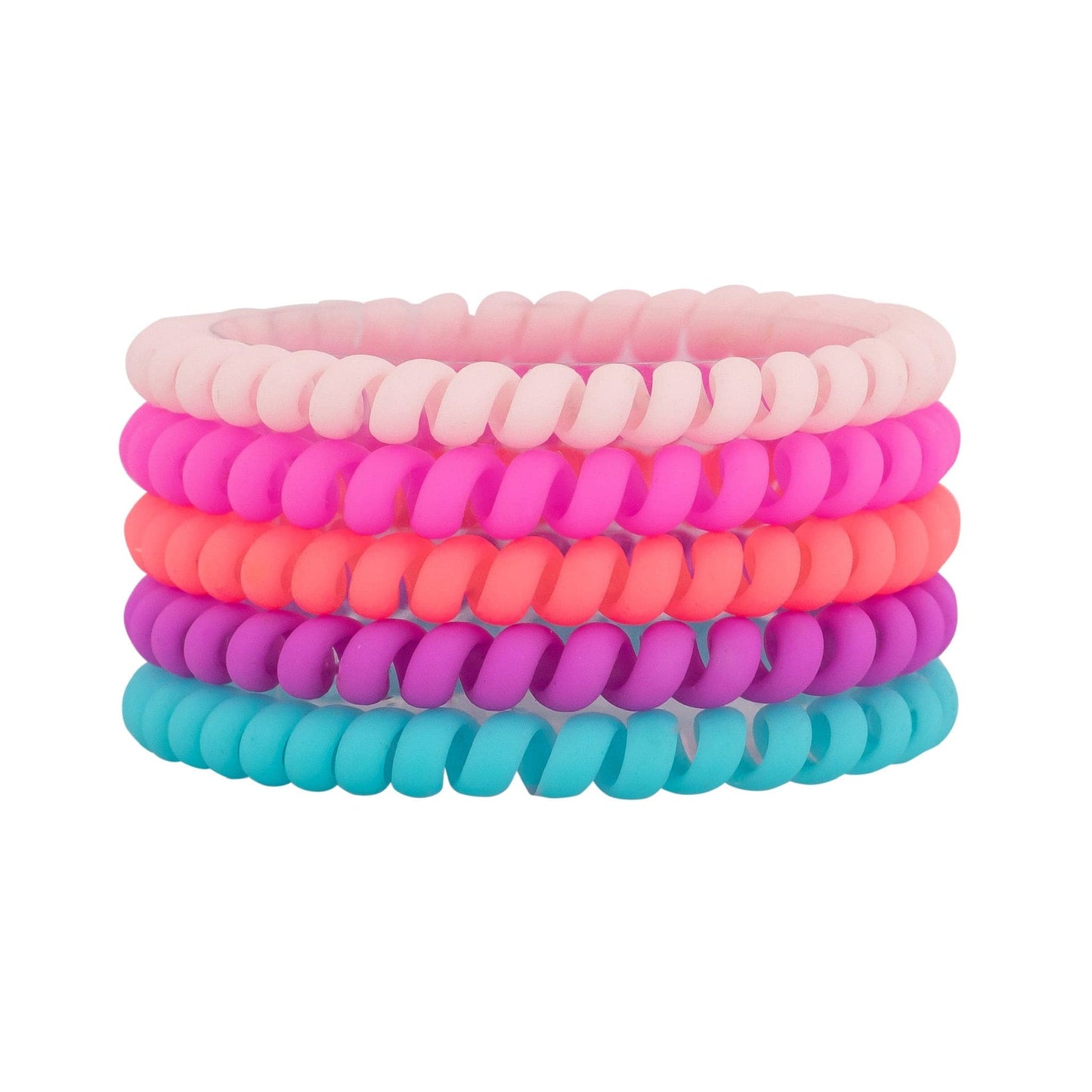 Paradise (Matte) Skinny Coil Hair Ties