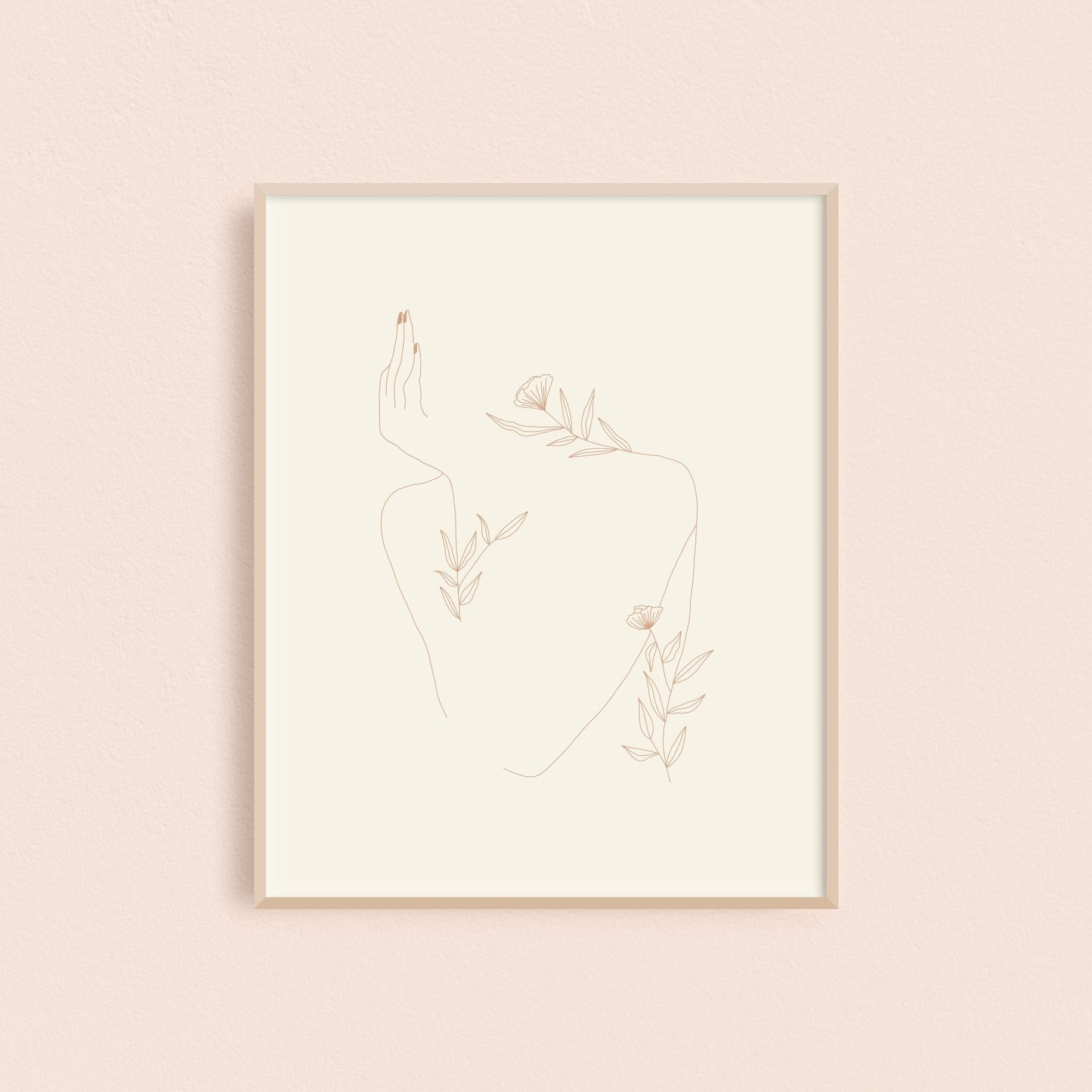 Bored Floral Woman Art Print
