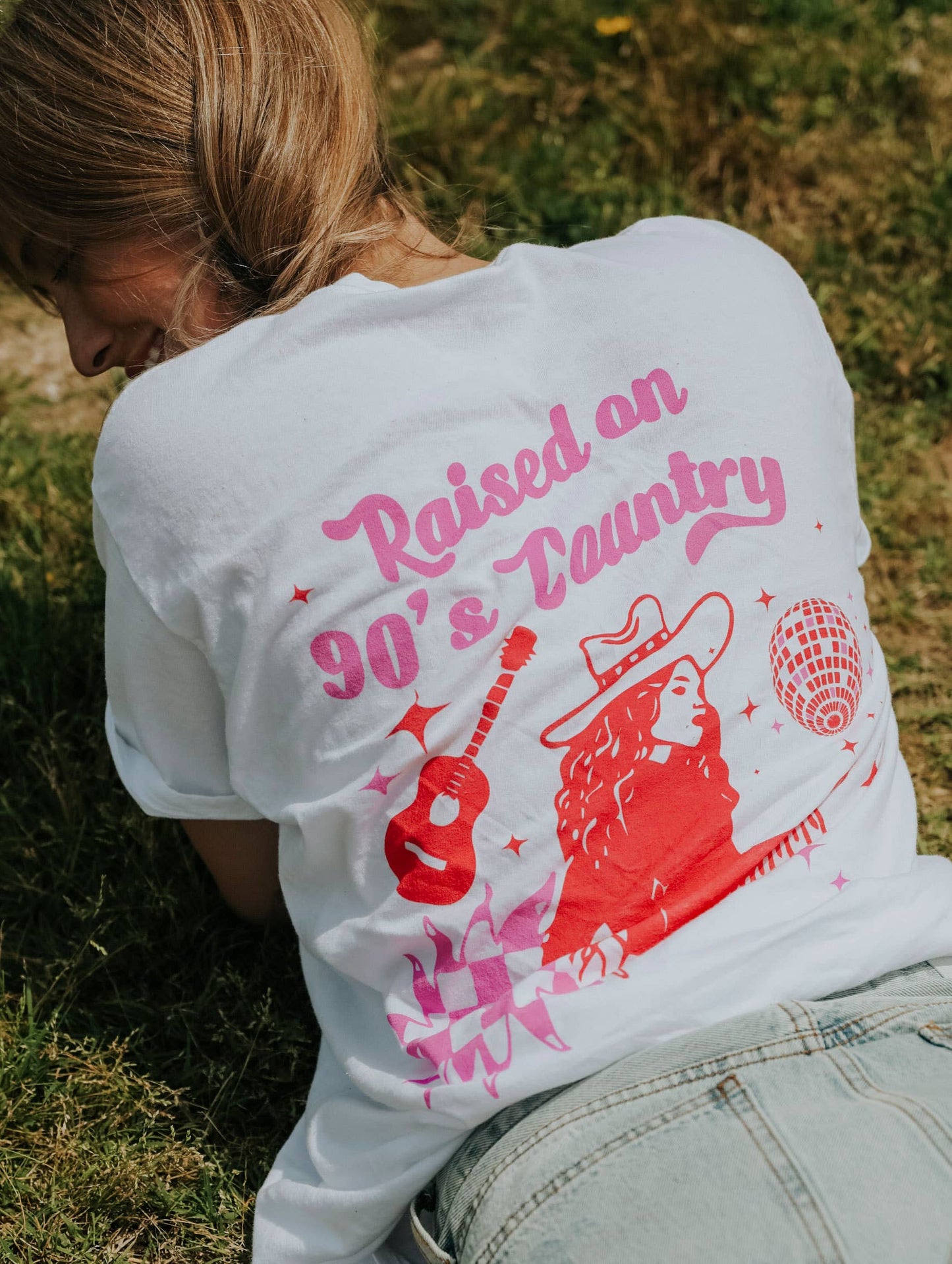 FINAL SALE: Raised on 90's Country (front + back)
